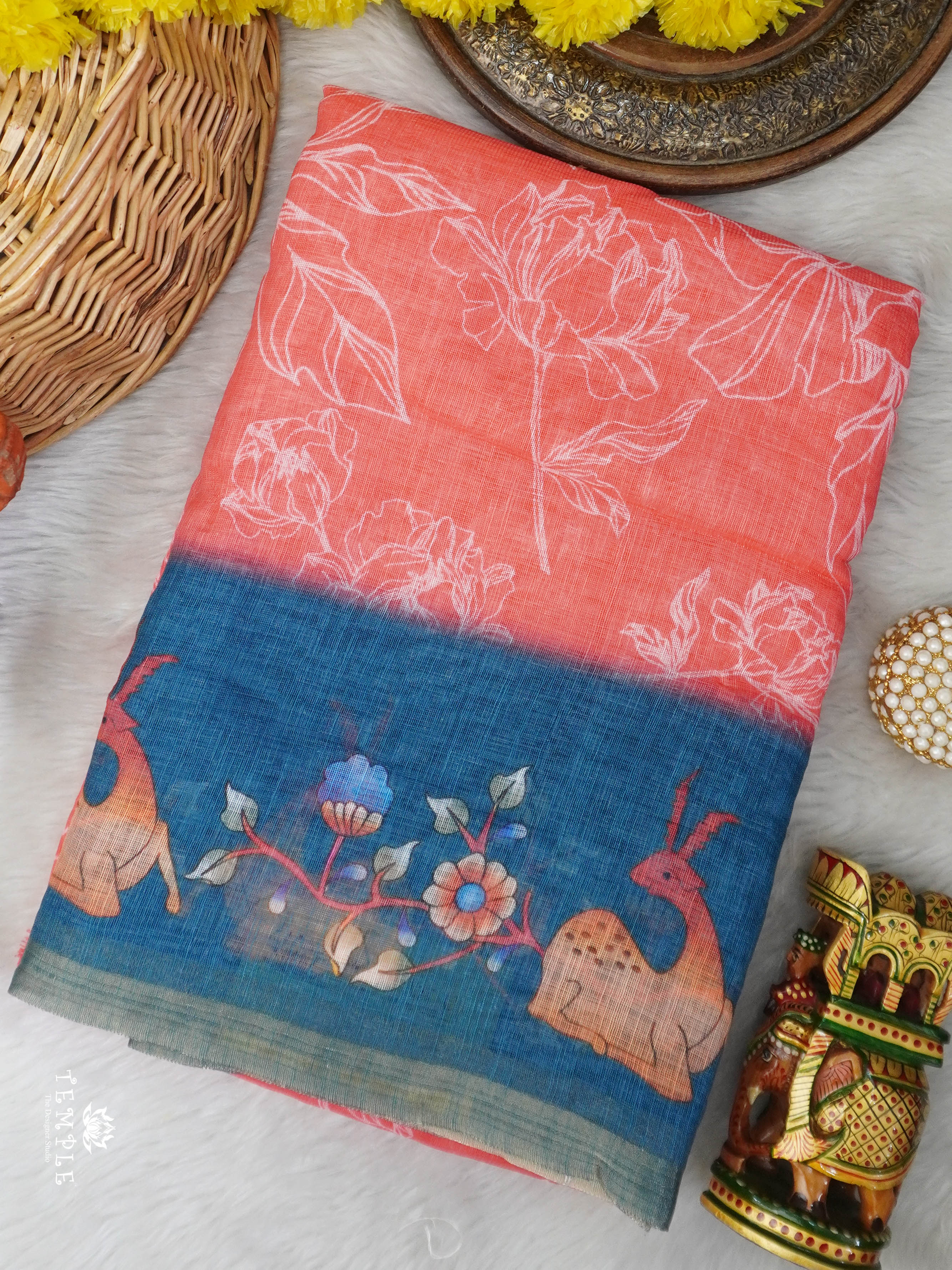 Chanderi Cotton Saree | TTDS3037