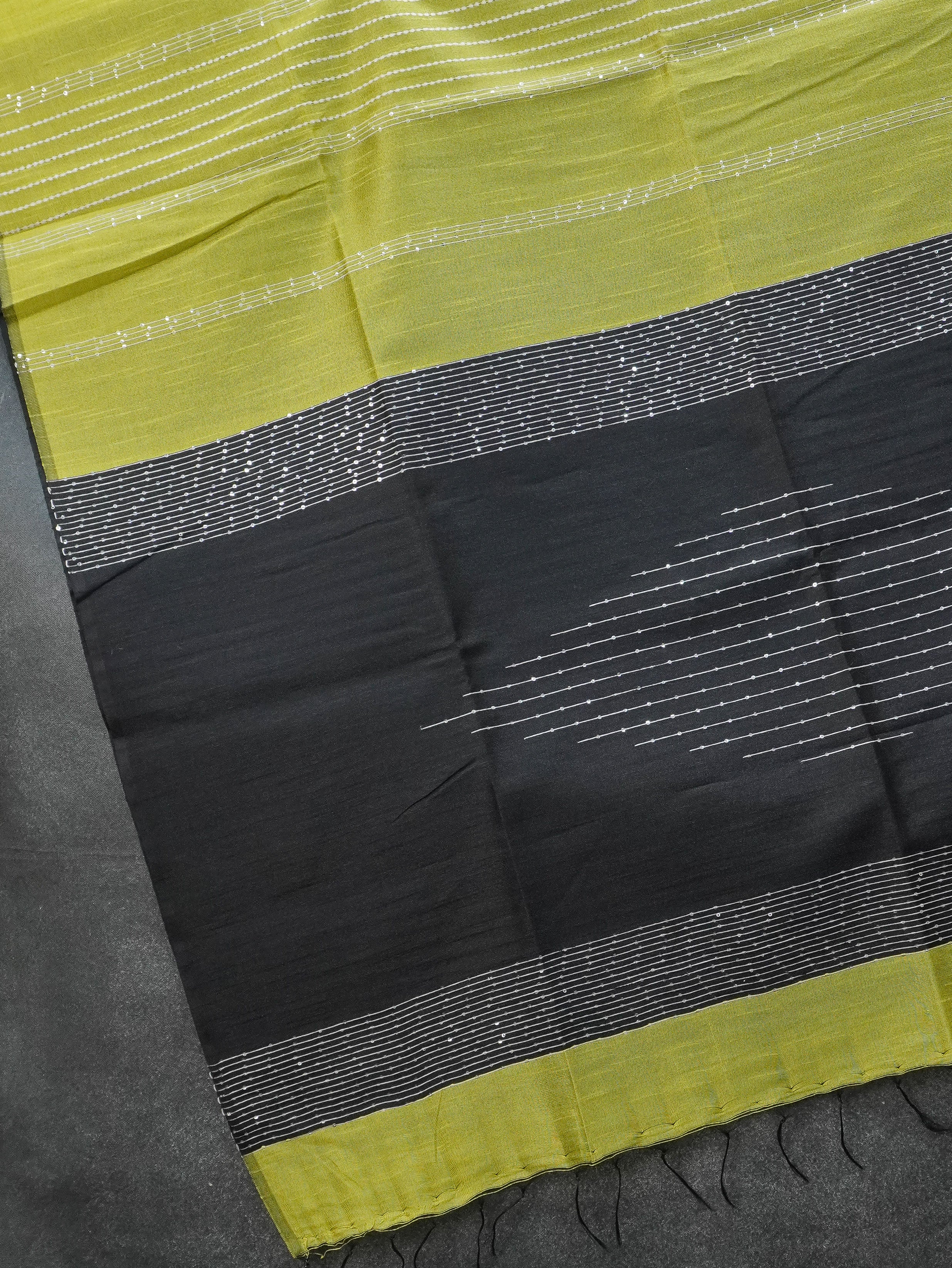 Raw Silk Saree with sequins Work | TTDS2100