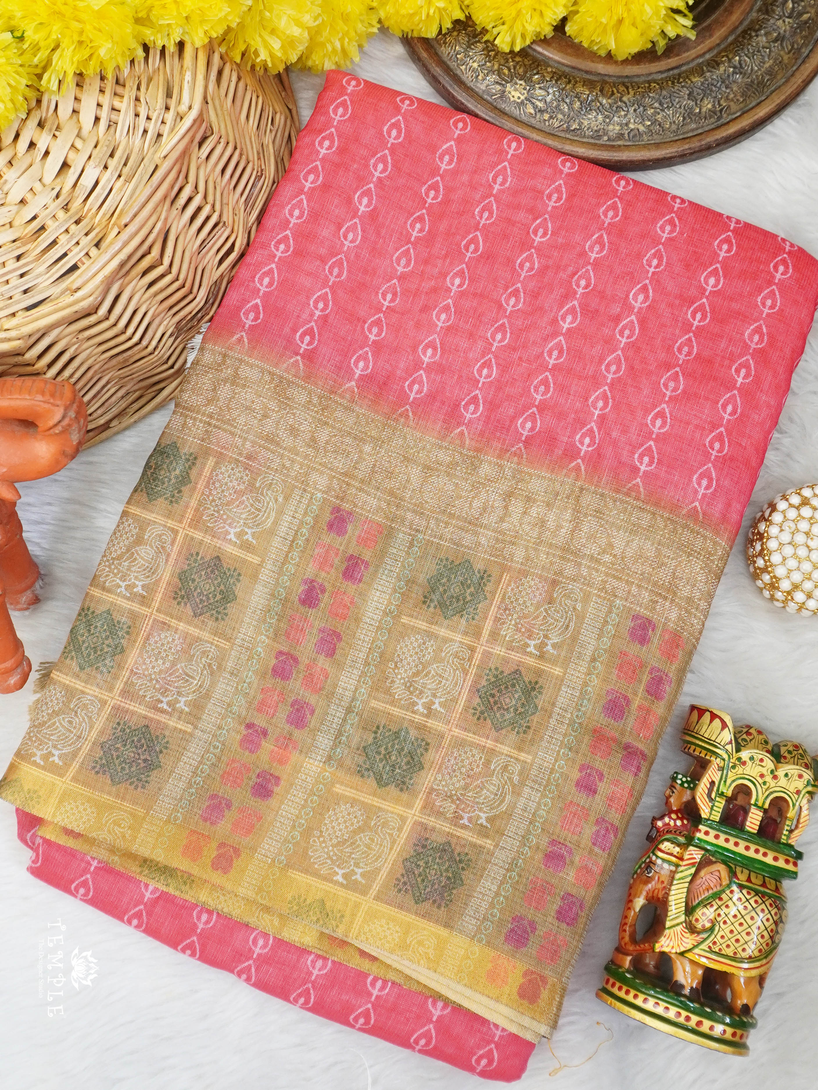 Chanderi Cotton Saree | TTDS3041