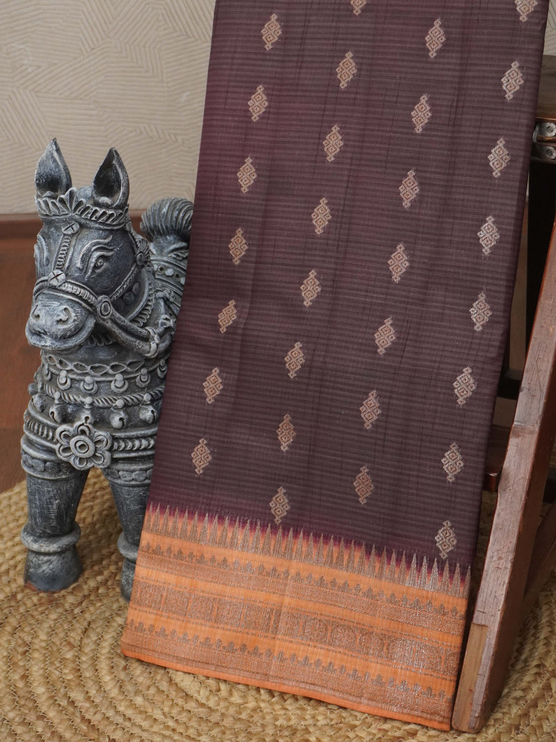 Semi Tussar Silk Saree | TTDS3484