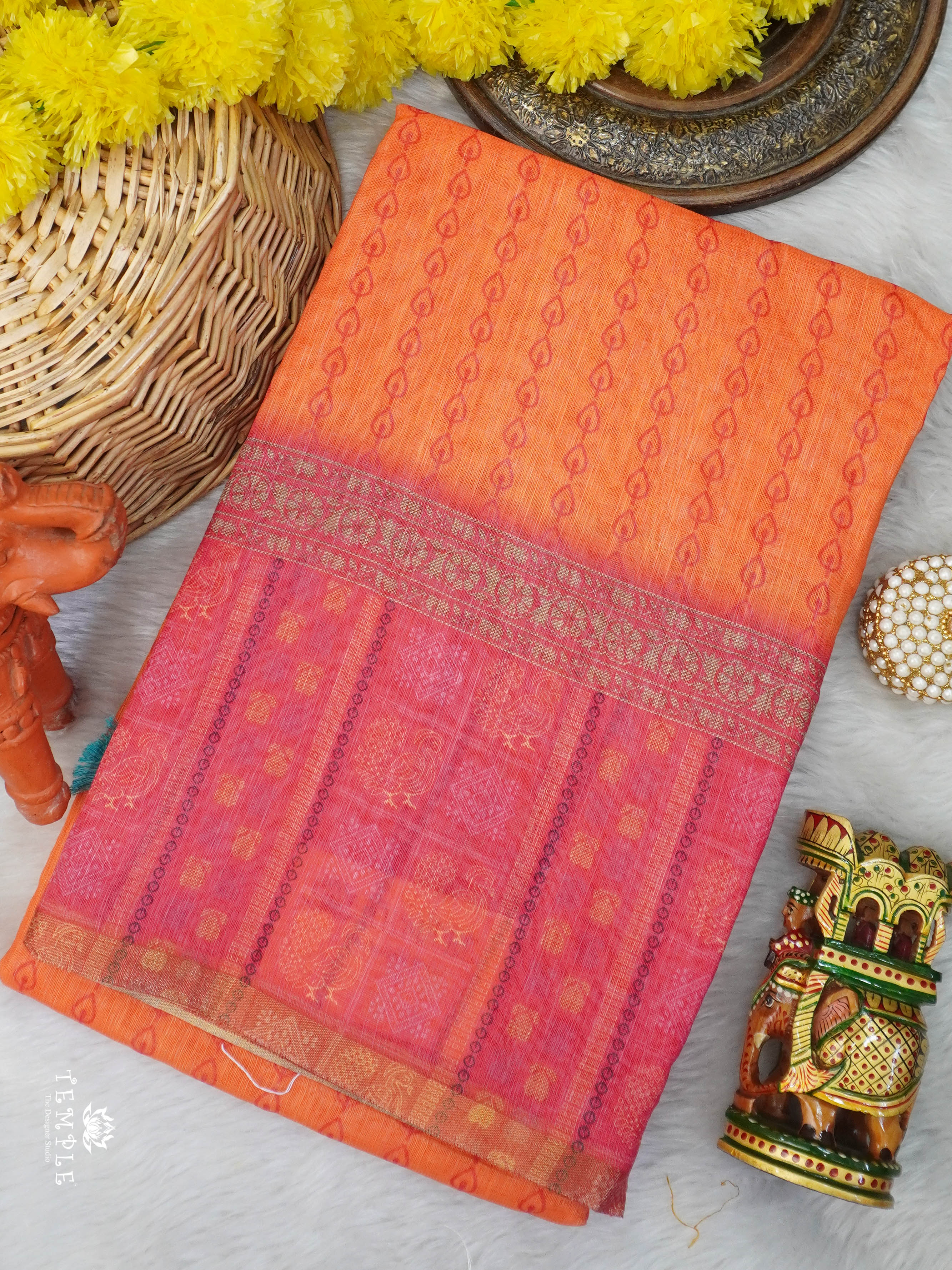 Chanderi Cotton Saree | TTDS3041