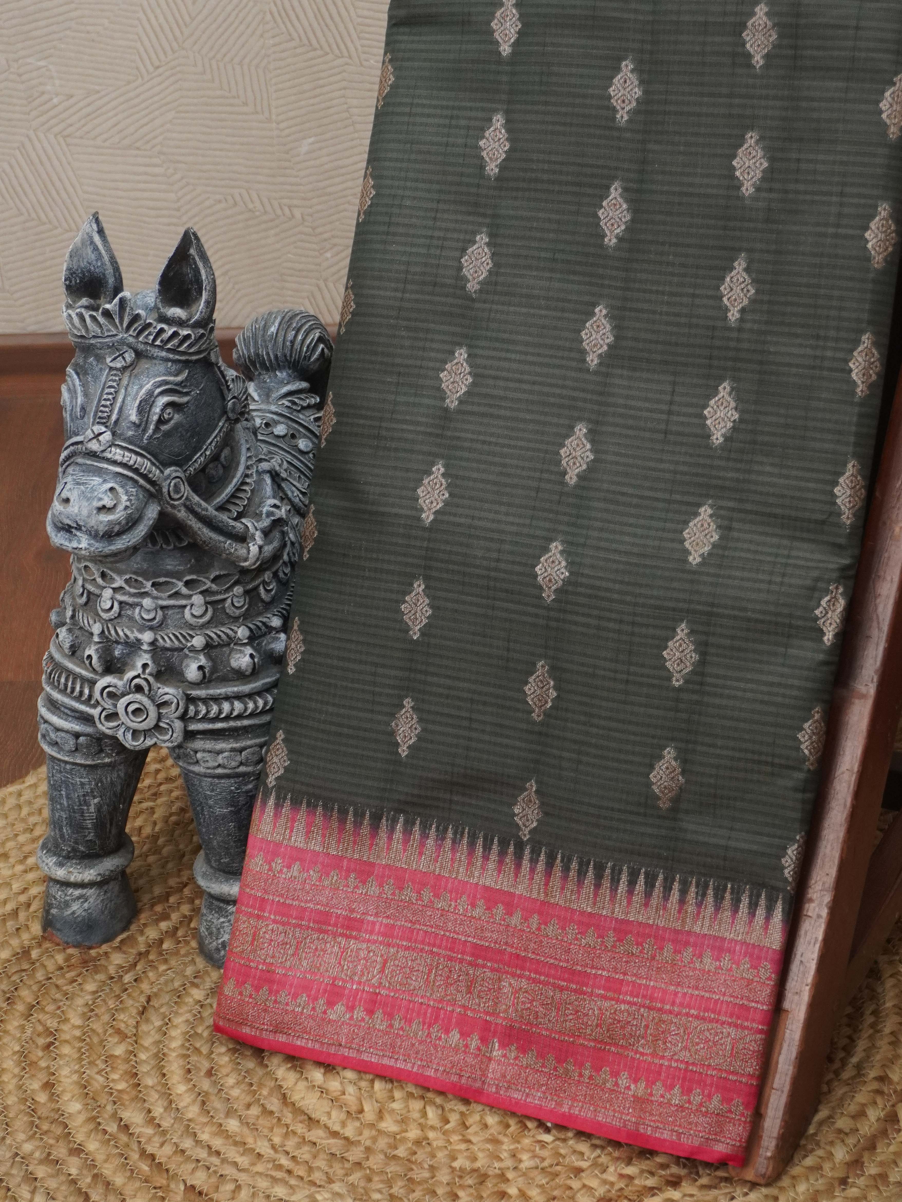Semi Tussar Silk Saree | TTDS3484