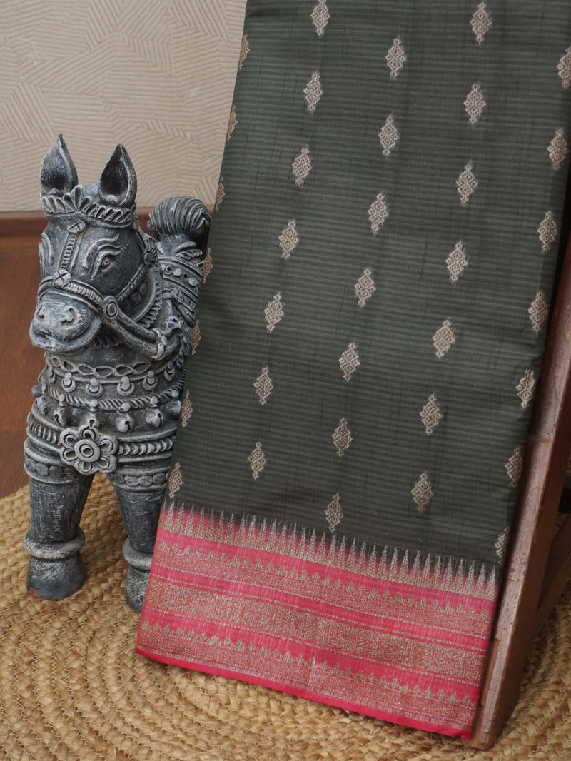 Semi Tussar Silk Saree | TTDS3484