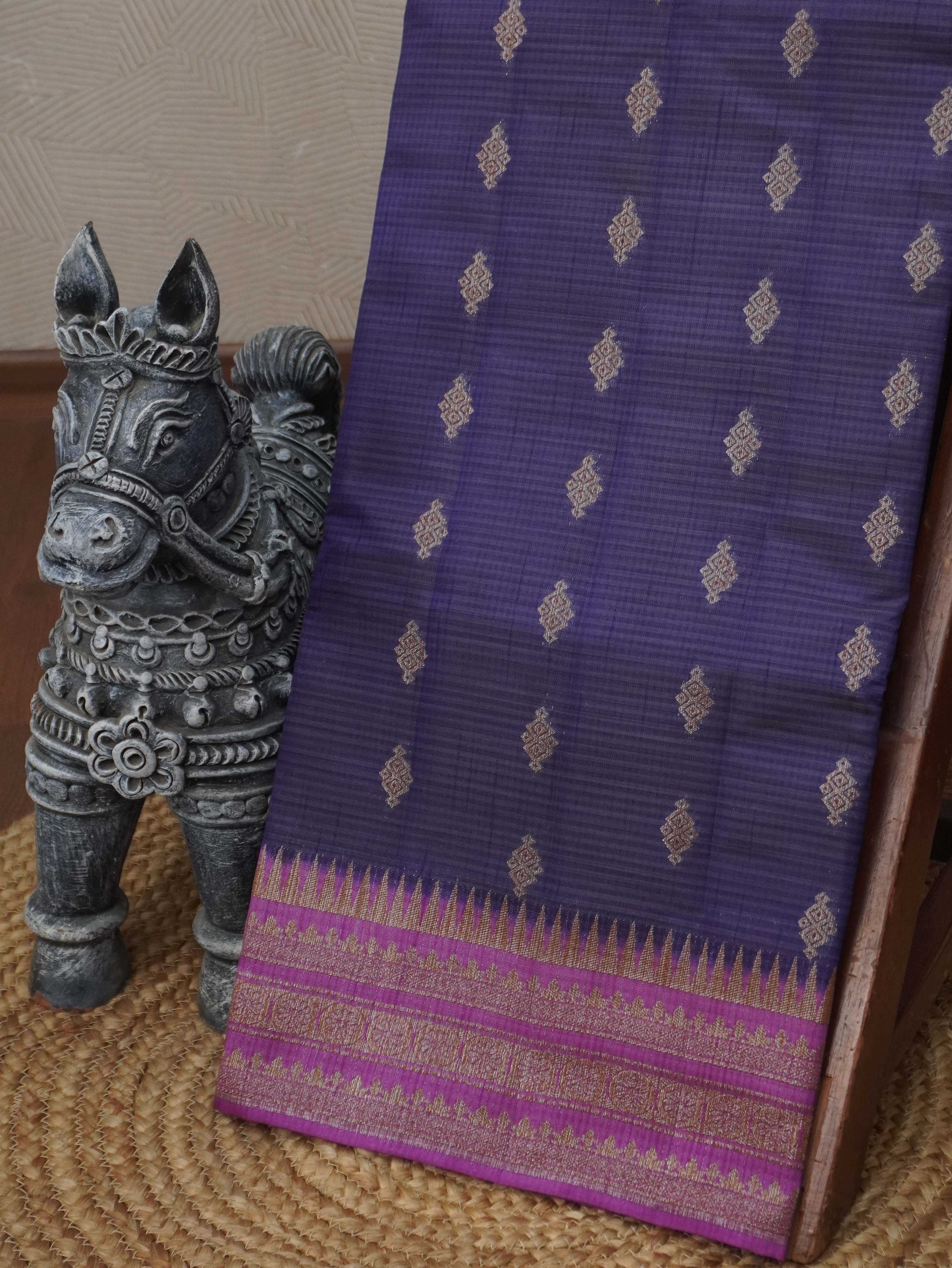 Semi Tussar Silk Saree | TTDS3484