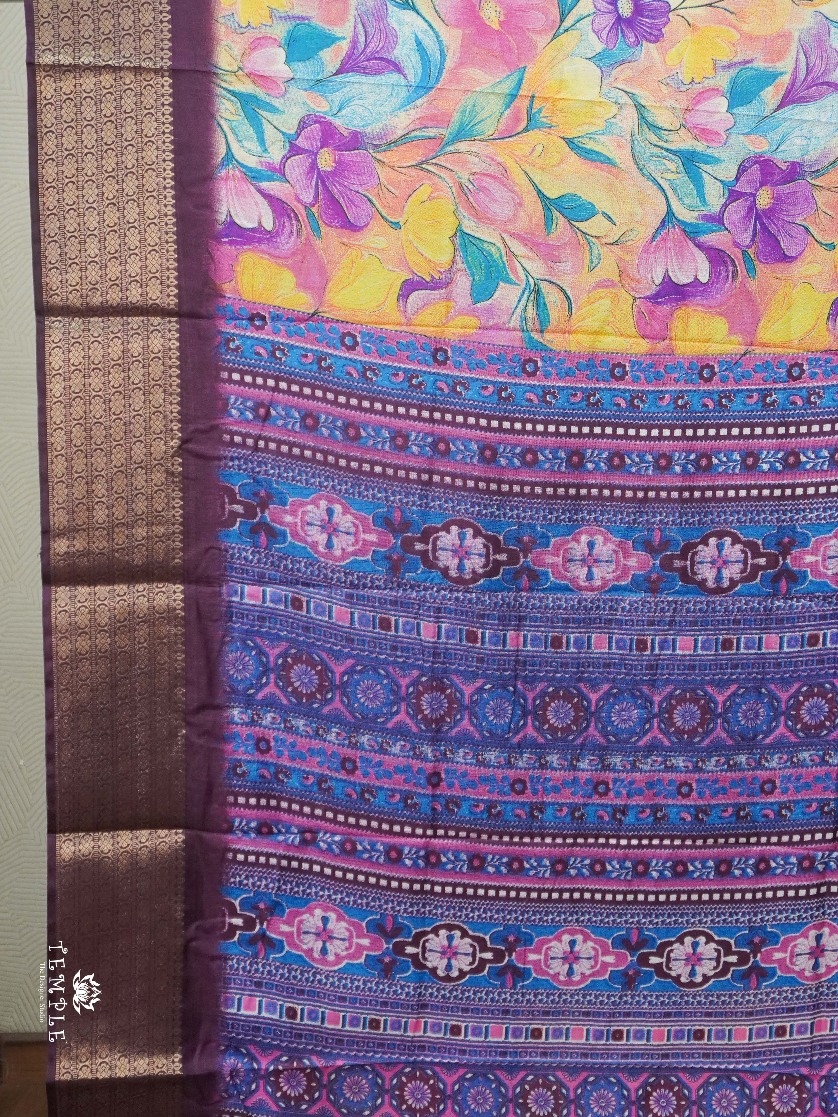 Floral Printed Binny Saree | TTDS2573