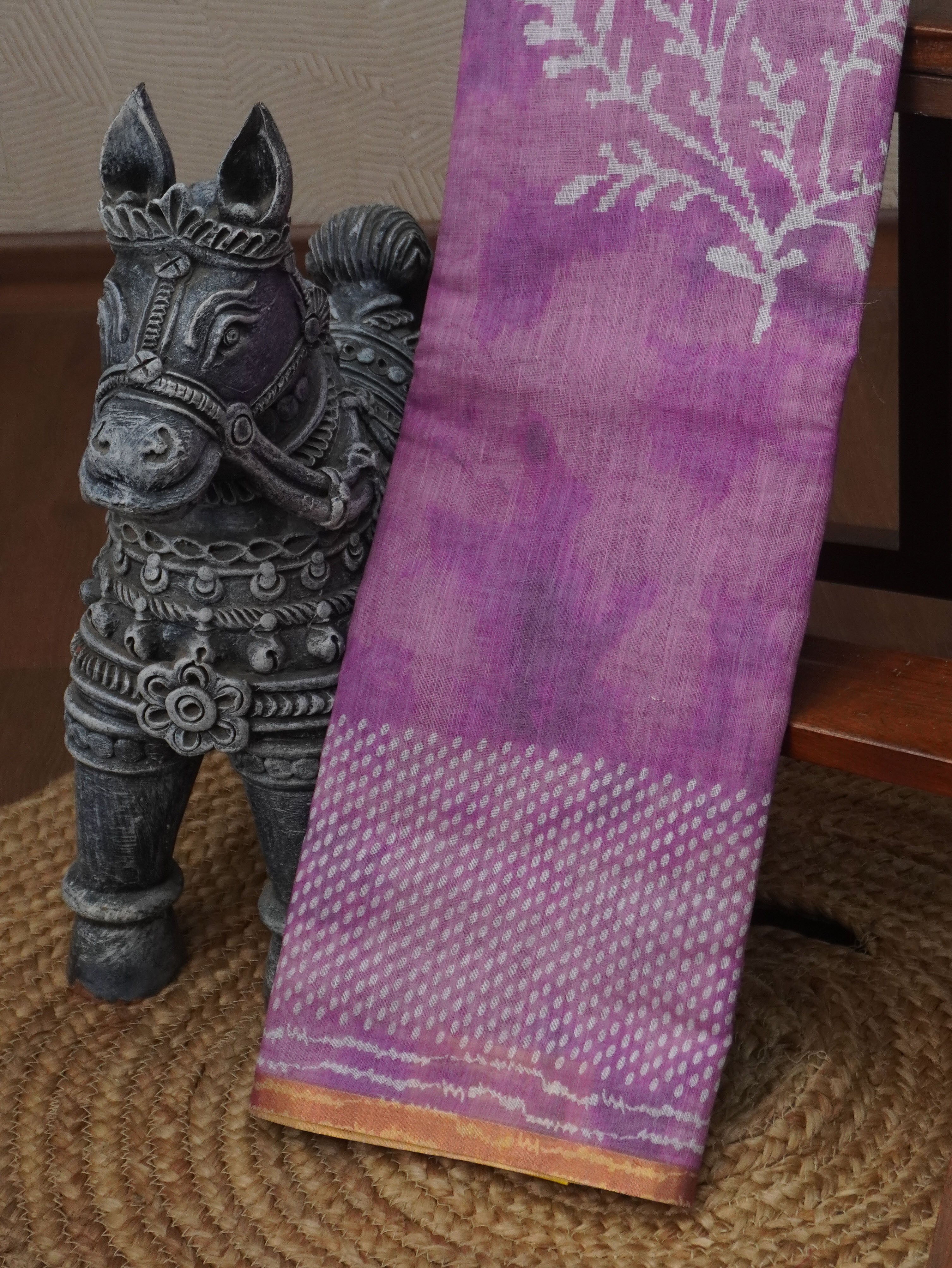 Linen Cotton Saree | TTDS3490