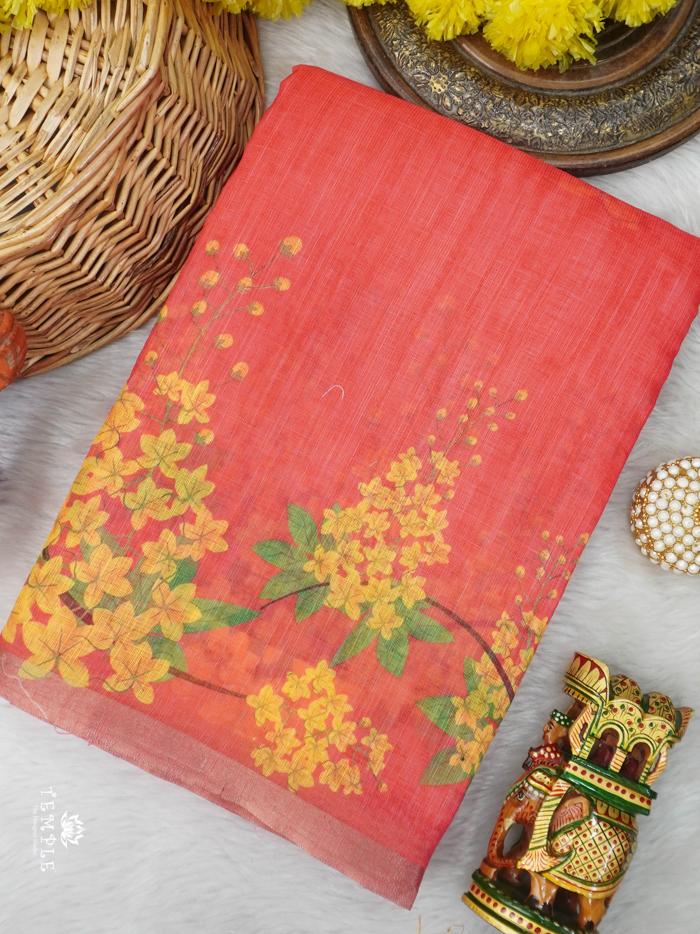 Chanderi Cotton Saree | TTDS3040