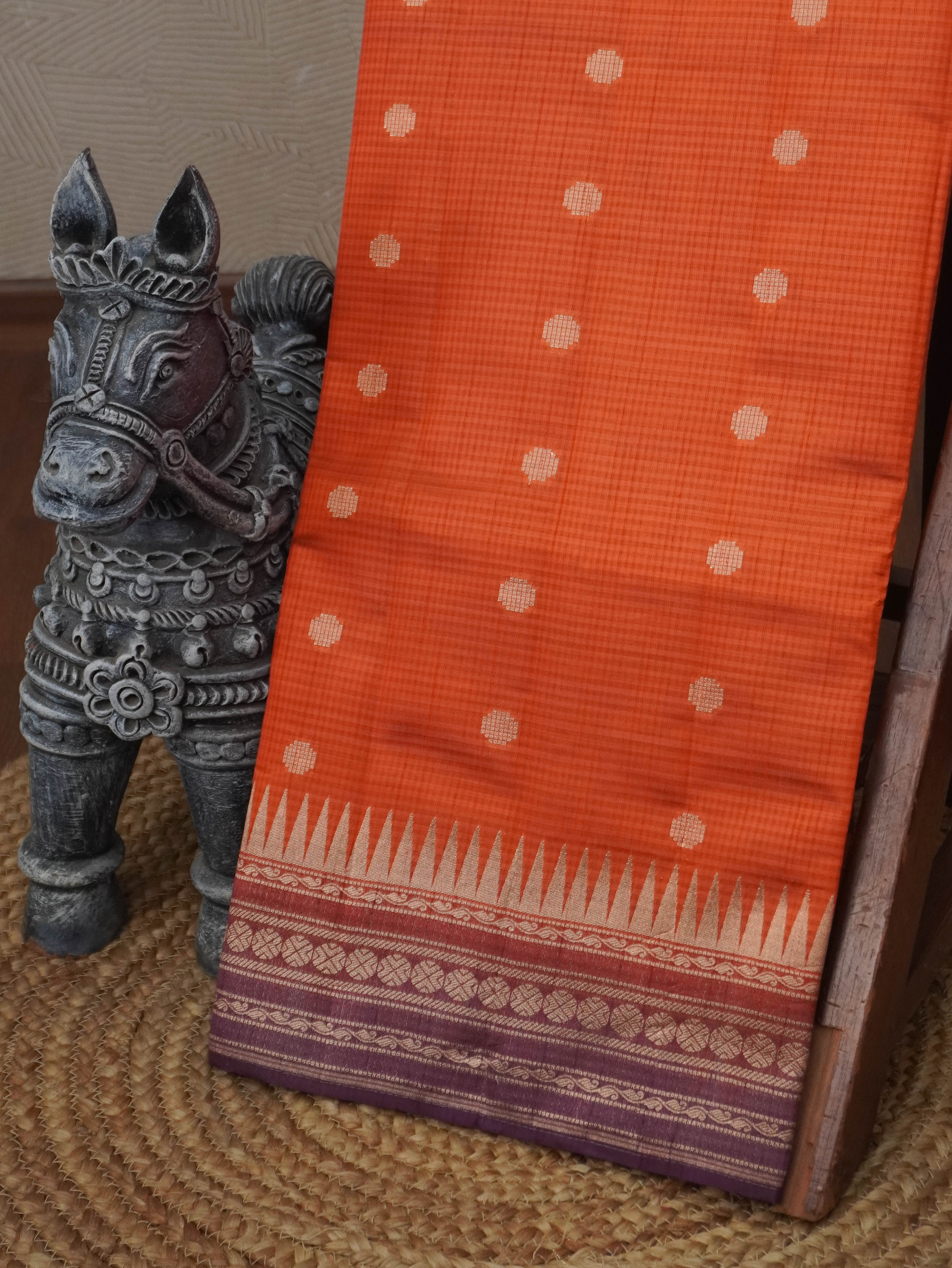 Semi Tussar Silk Saree | TTDS3482