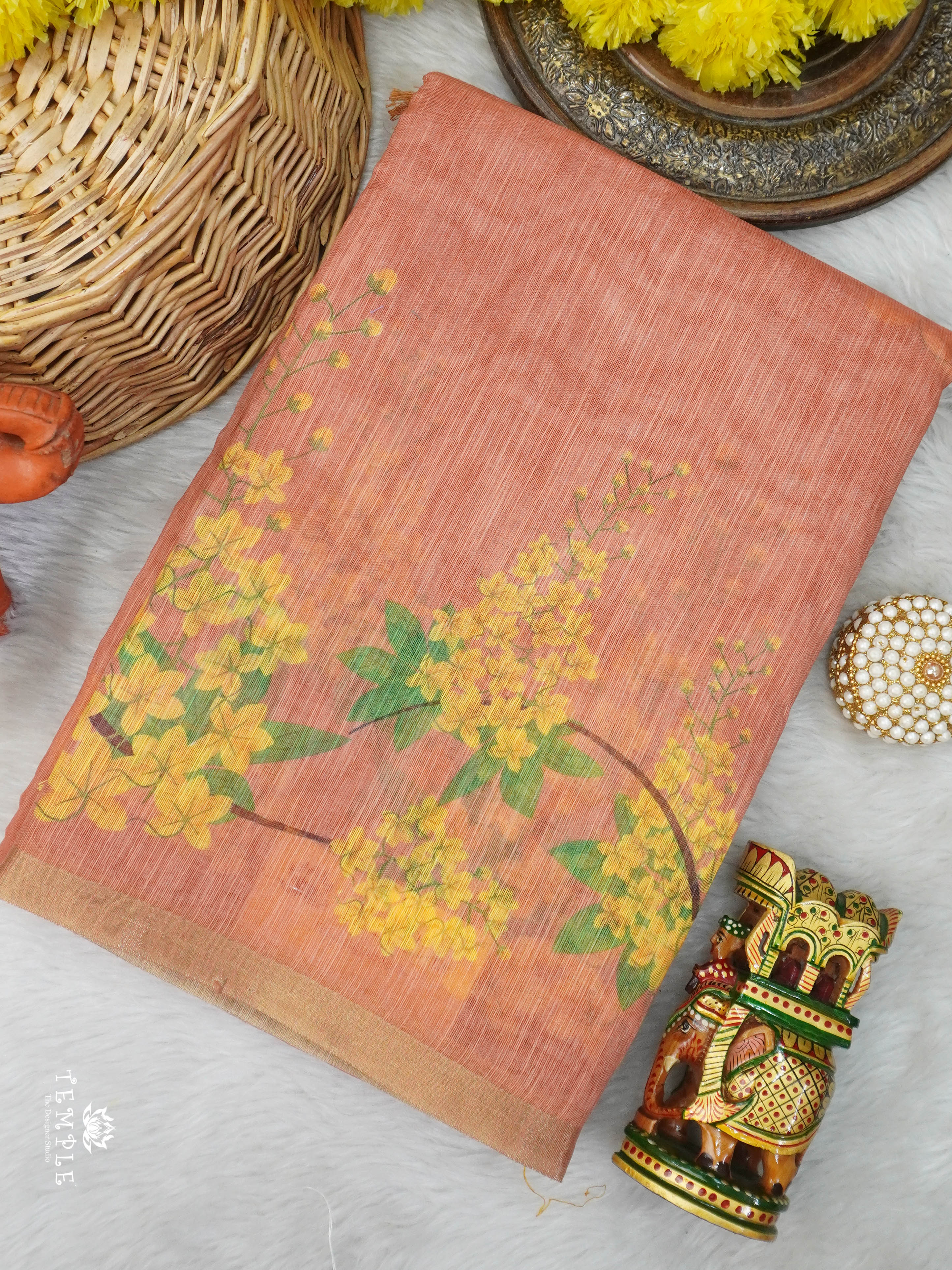 Chanderi Cotton Saree | TTDS3040
