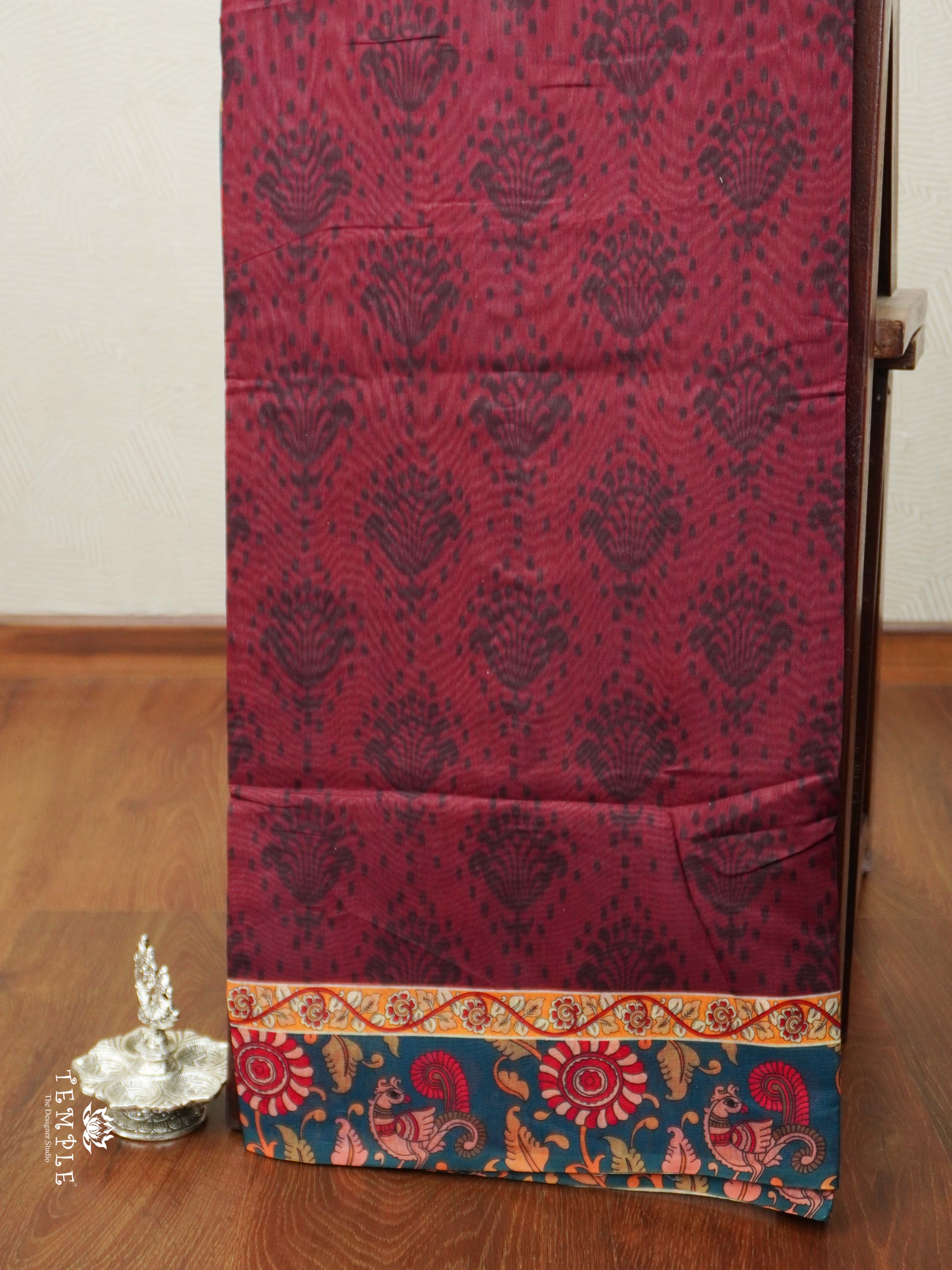 Varnika Printed Chanderi Cotton Saree | TTDS2098