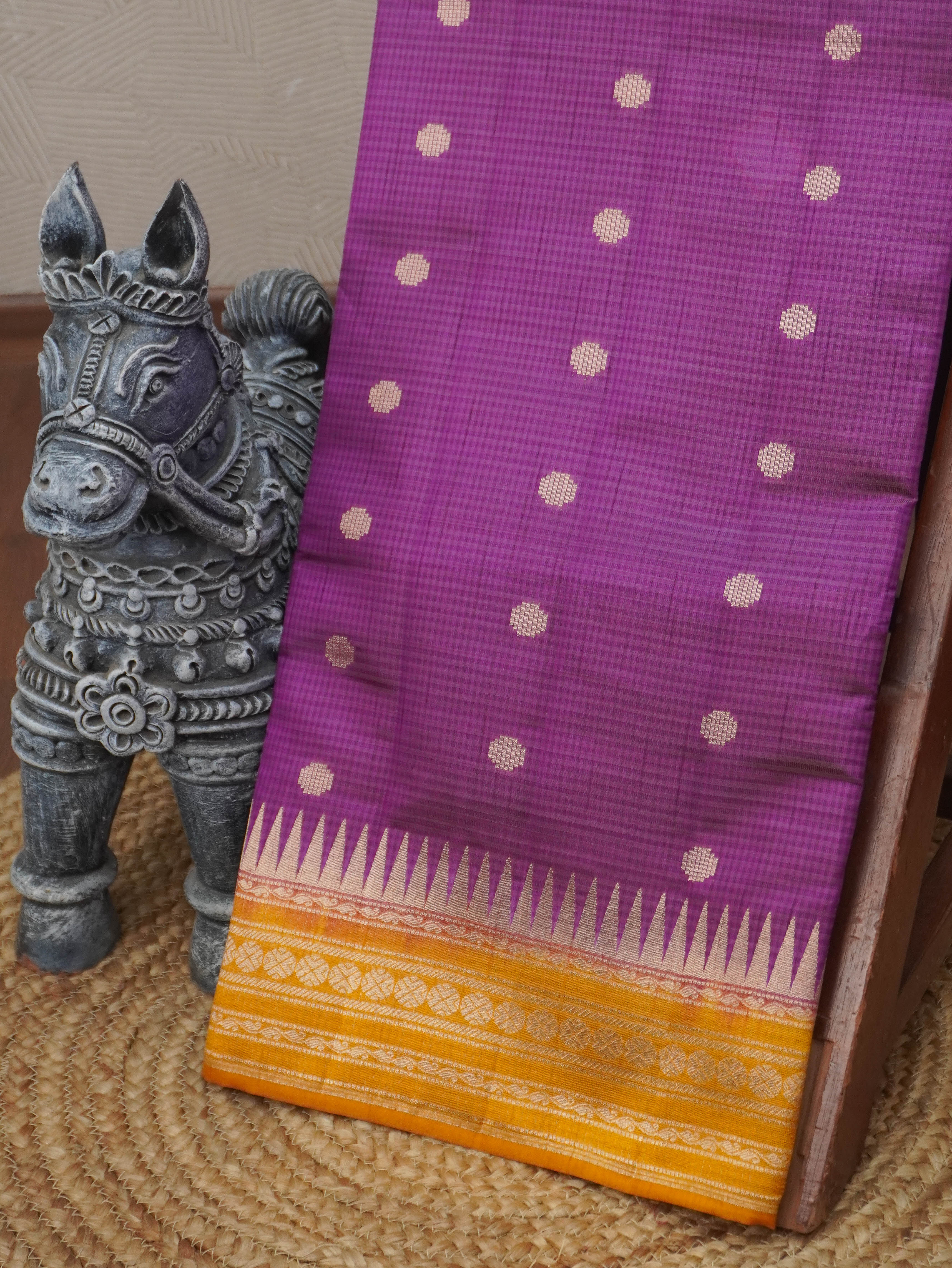 Semi Tussar Silk Saree | TTDS3482