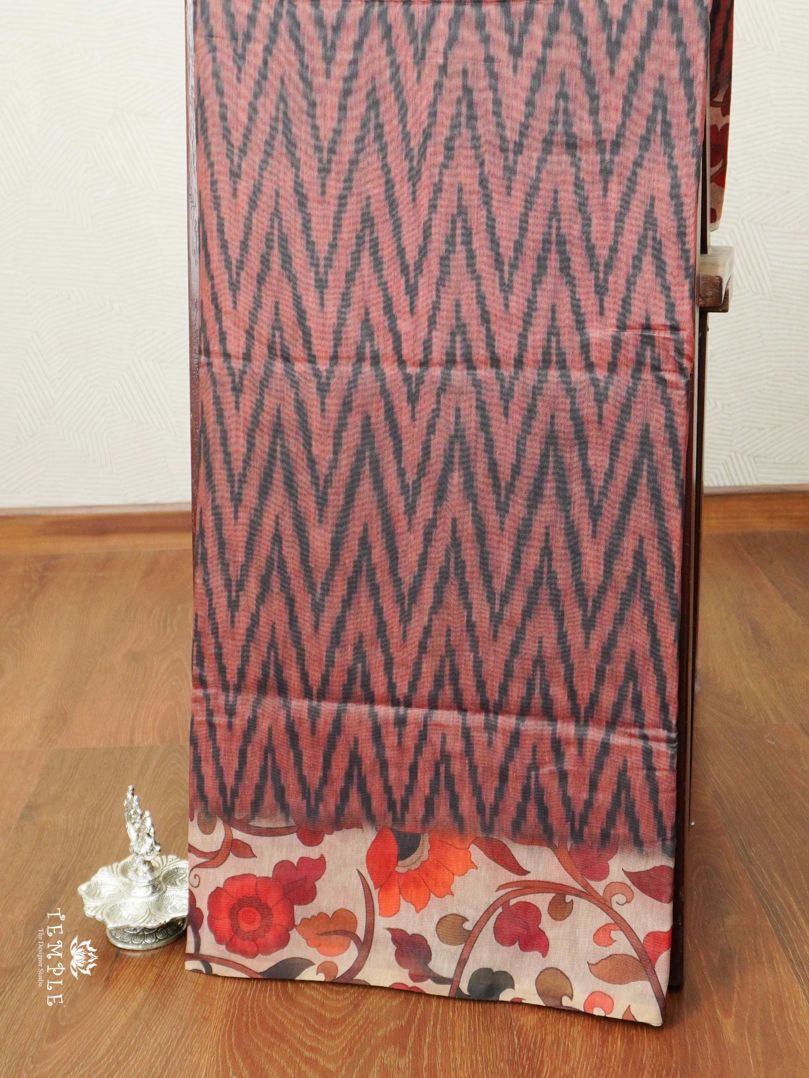 Varnika Printed Chanderi Cotton Saree | TTDS2098