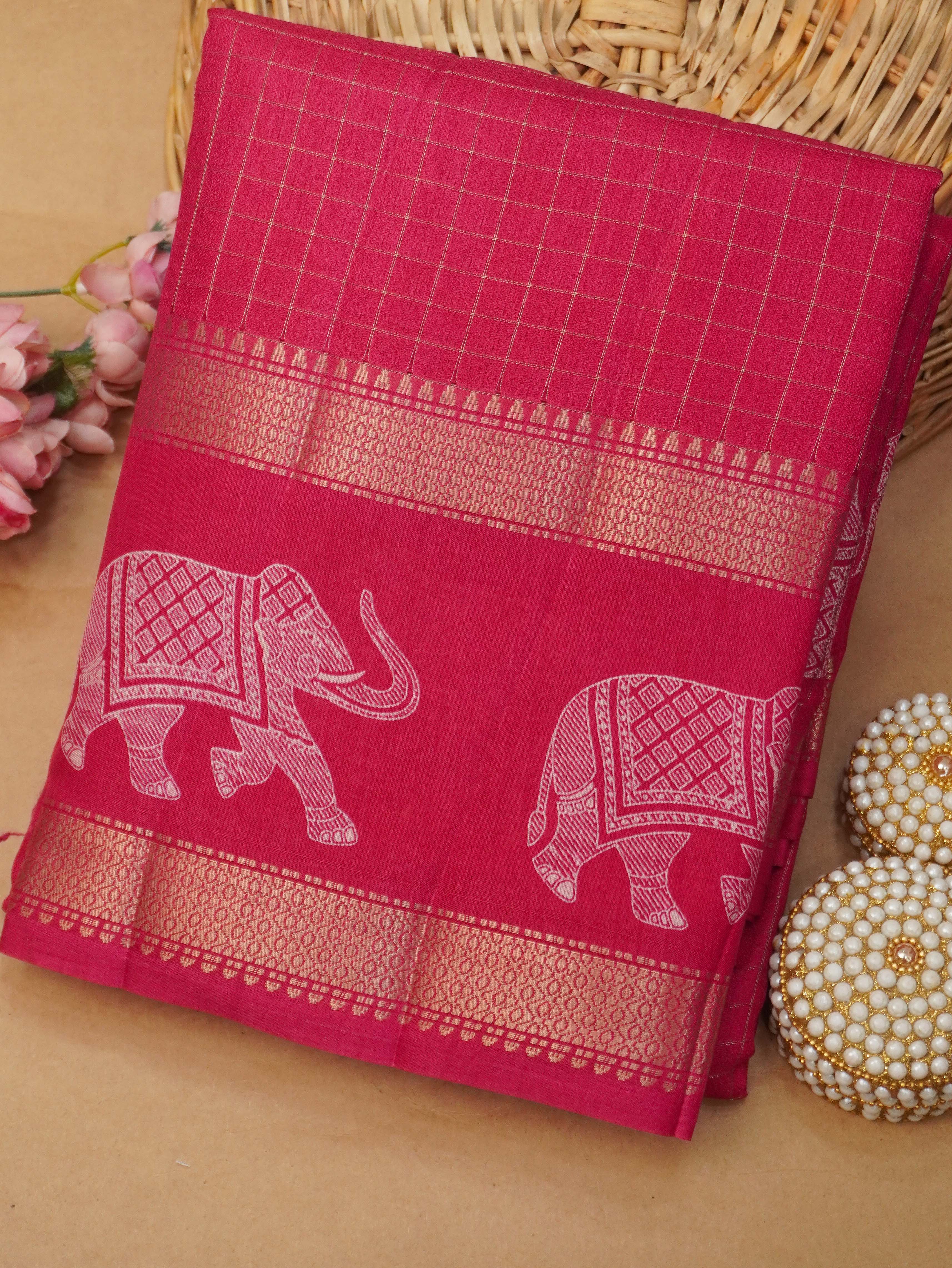 Semi Tussar Silk Saree | TTDS3481