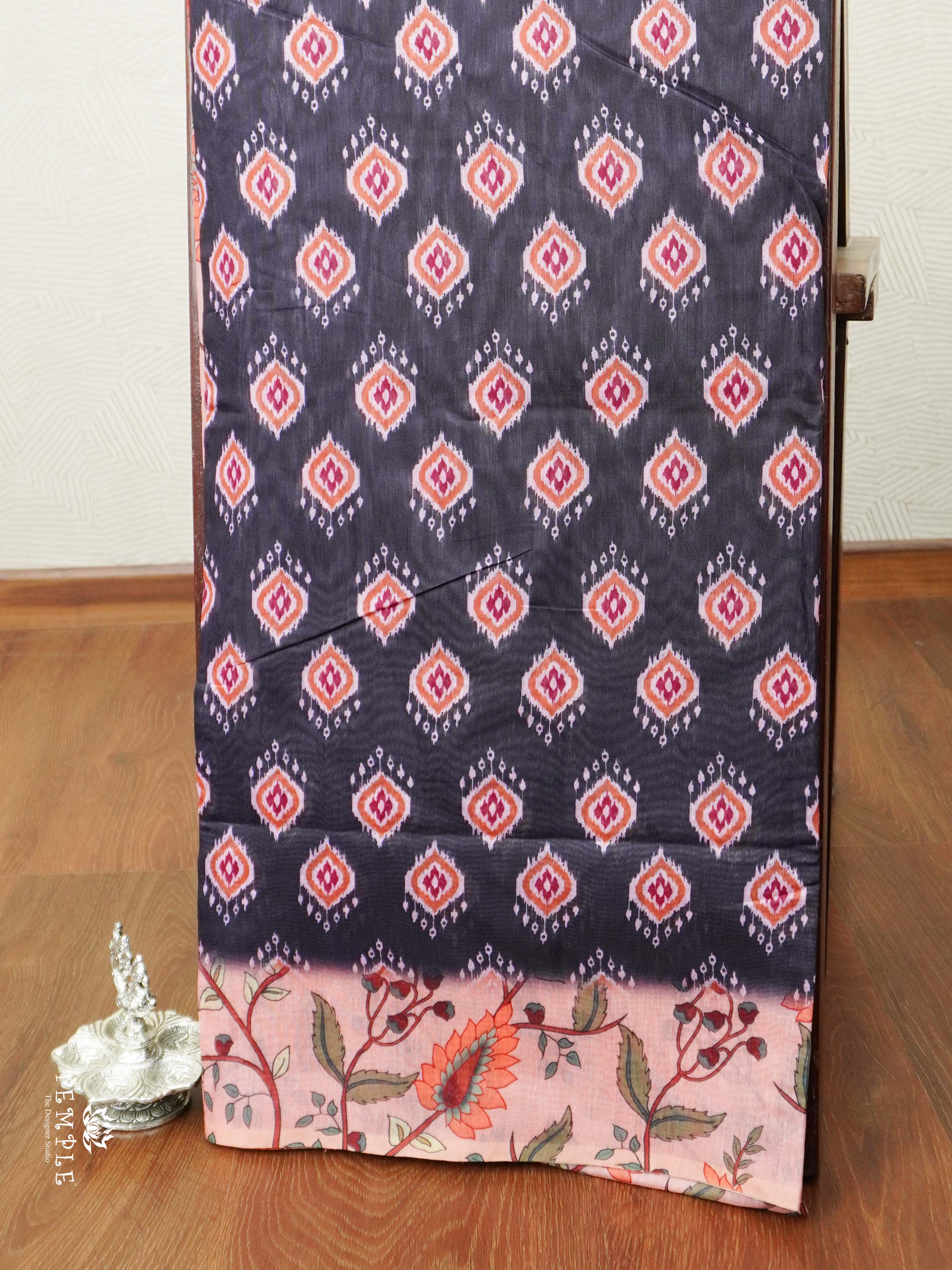 Varnika Printed Chanderi Cotton Saree | TTDS2098