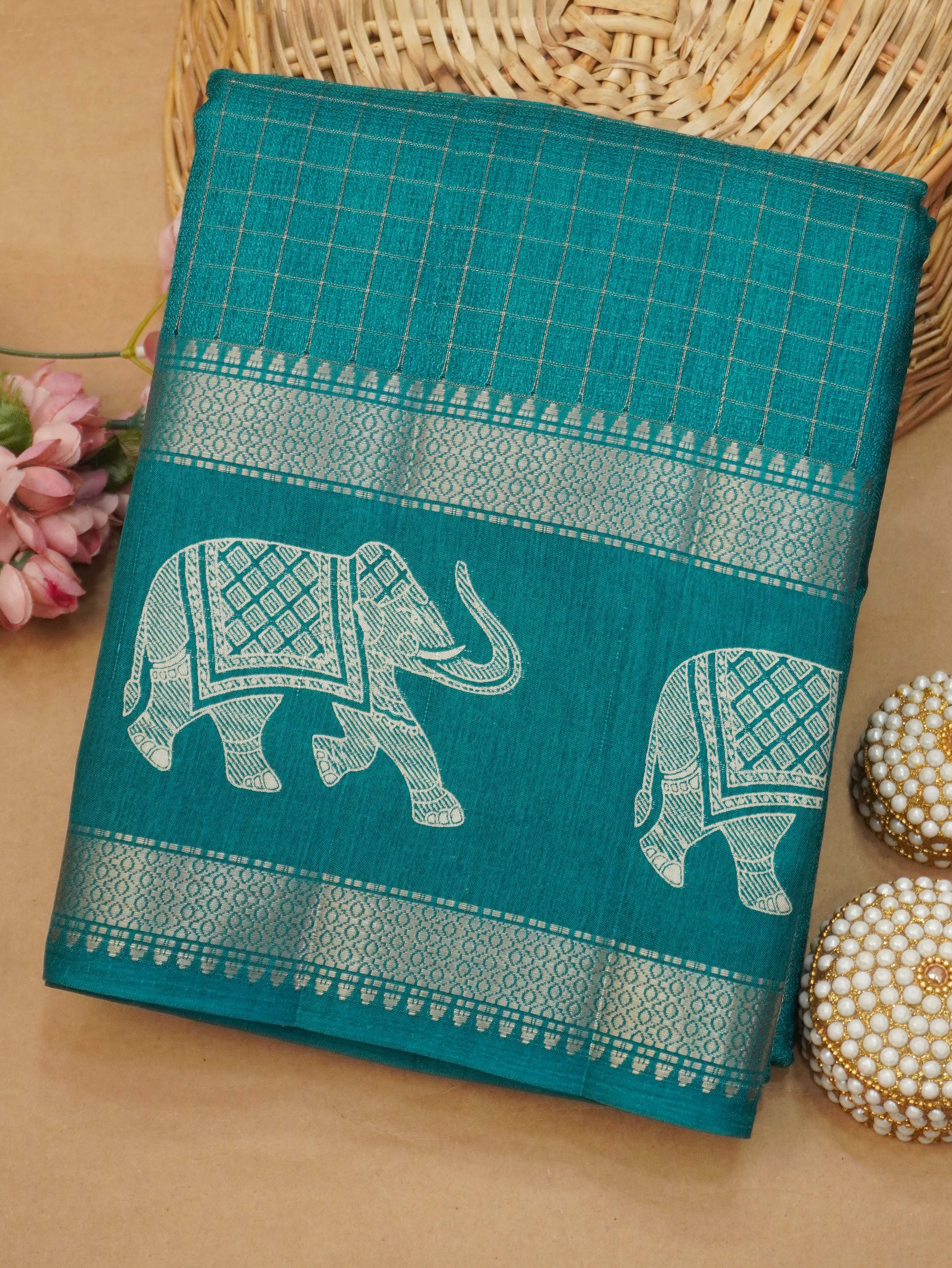 Semi Tussar Silk Saree | TTDS3481