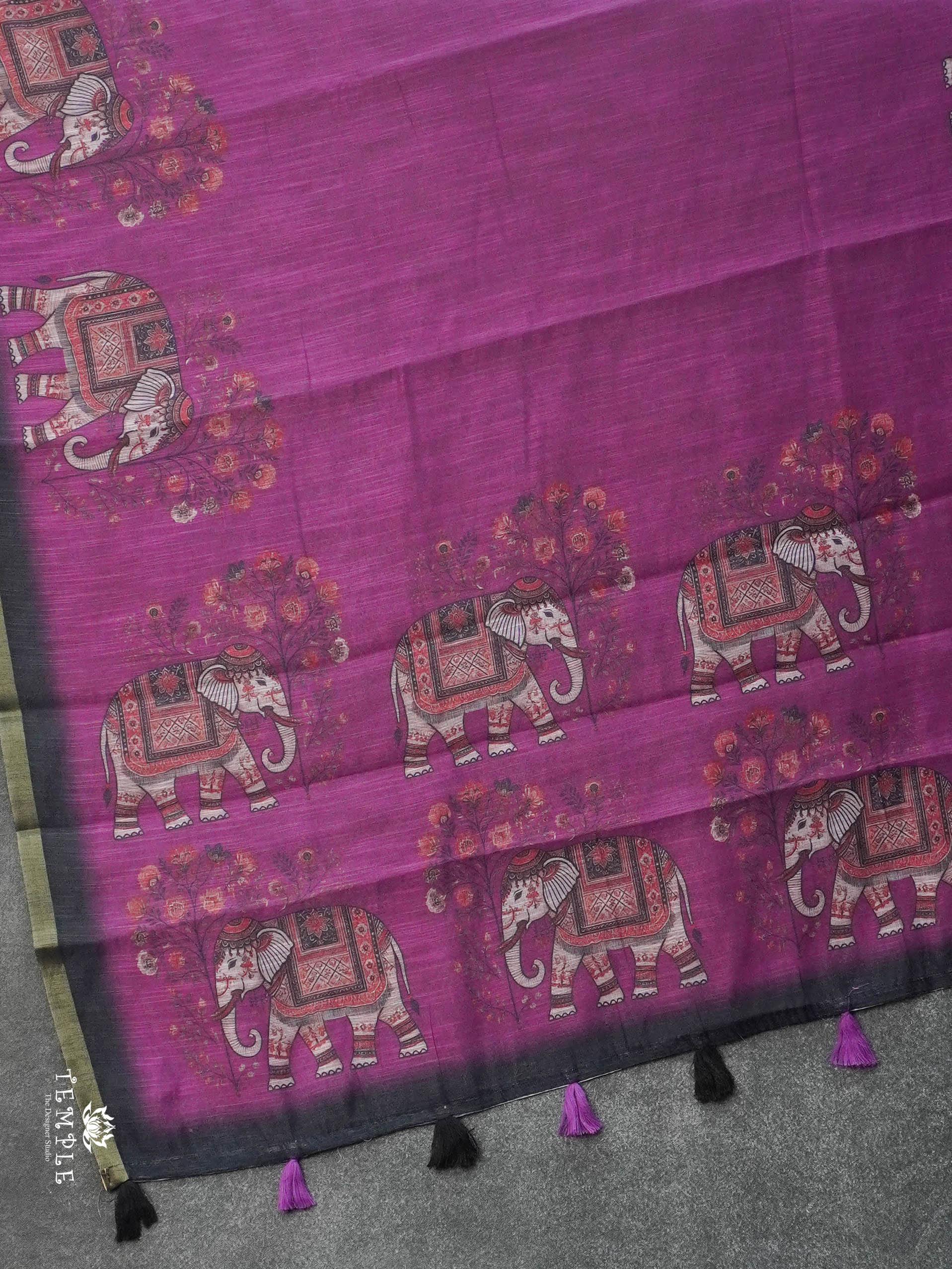 Linen Cotton Saree | TTDS3039