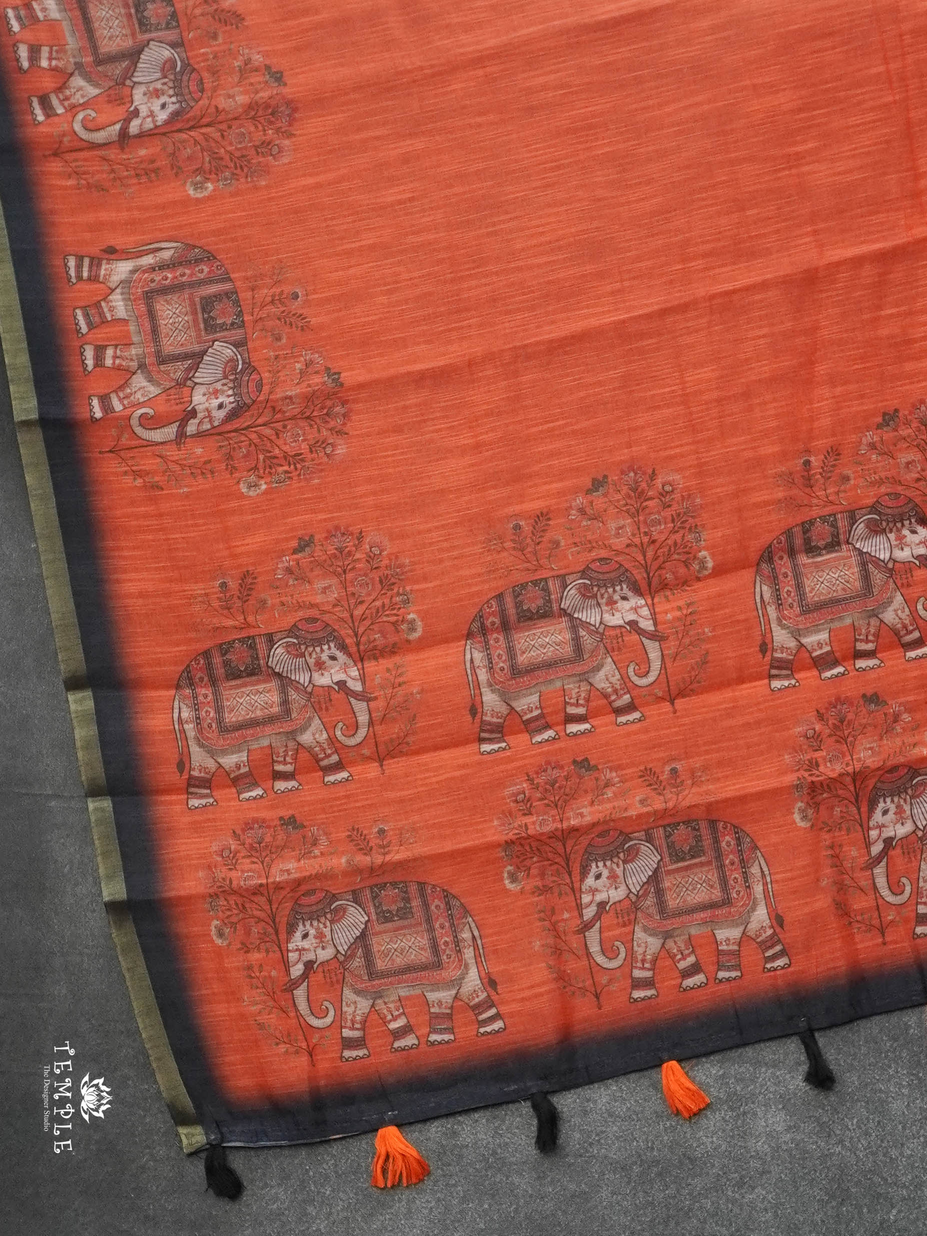 Linen Cotton Saree | TTDS3039