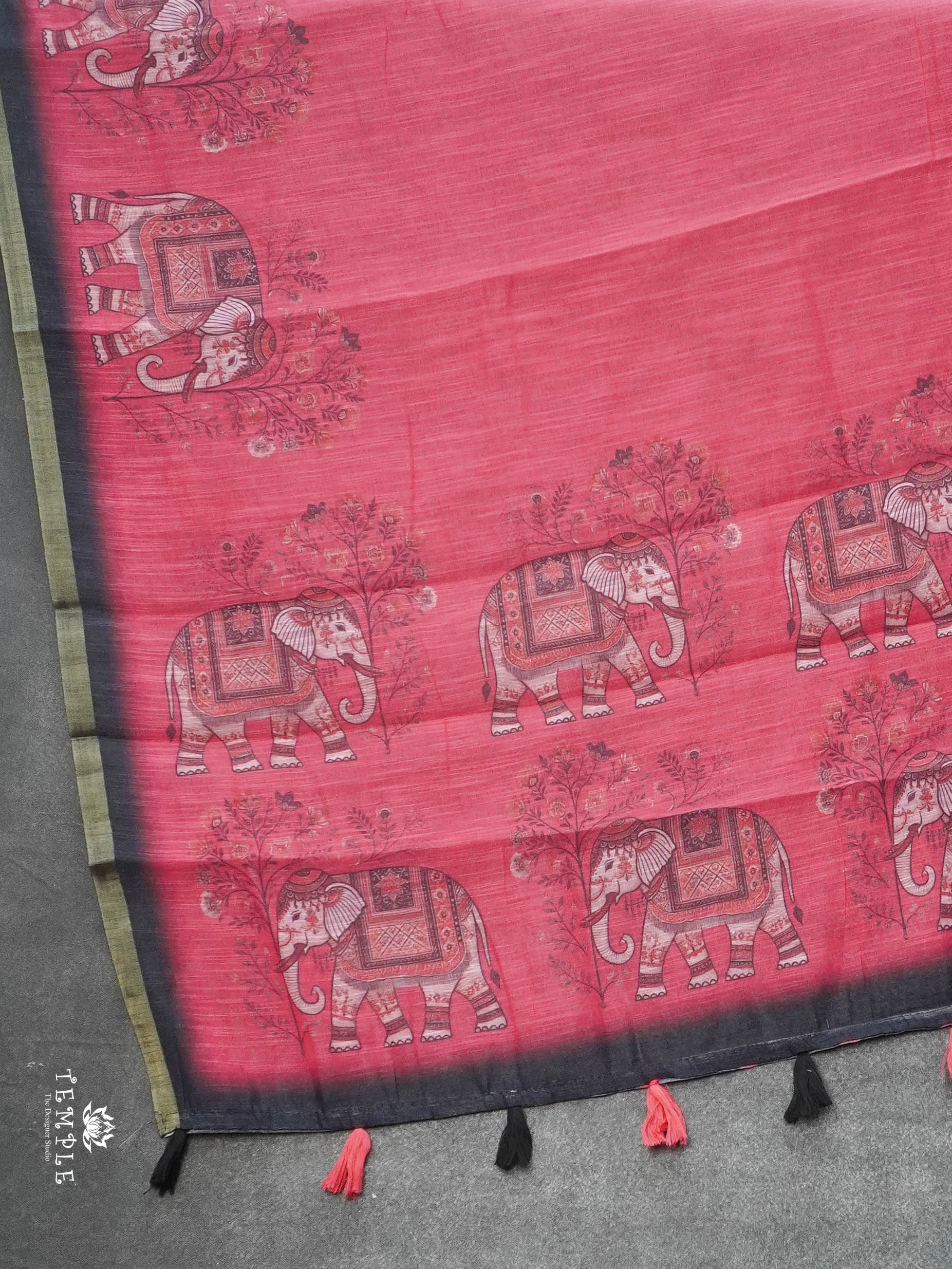 Linen Cotton Saree | TTDS3039