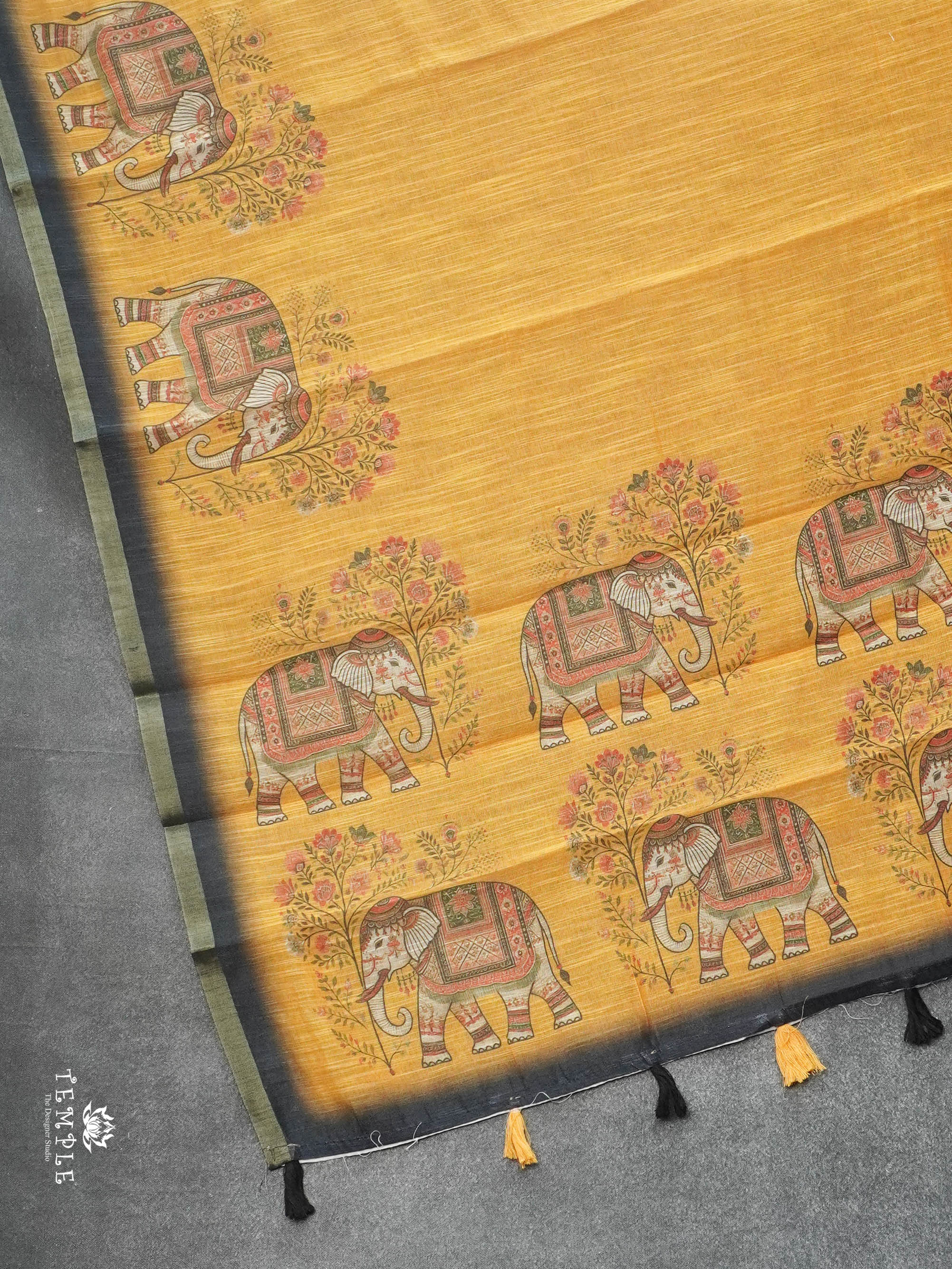 Linen Cotton Saree | TTDS3039