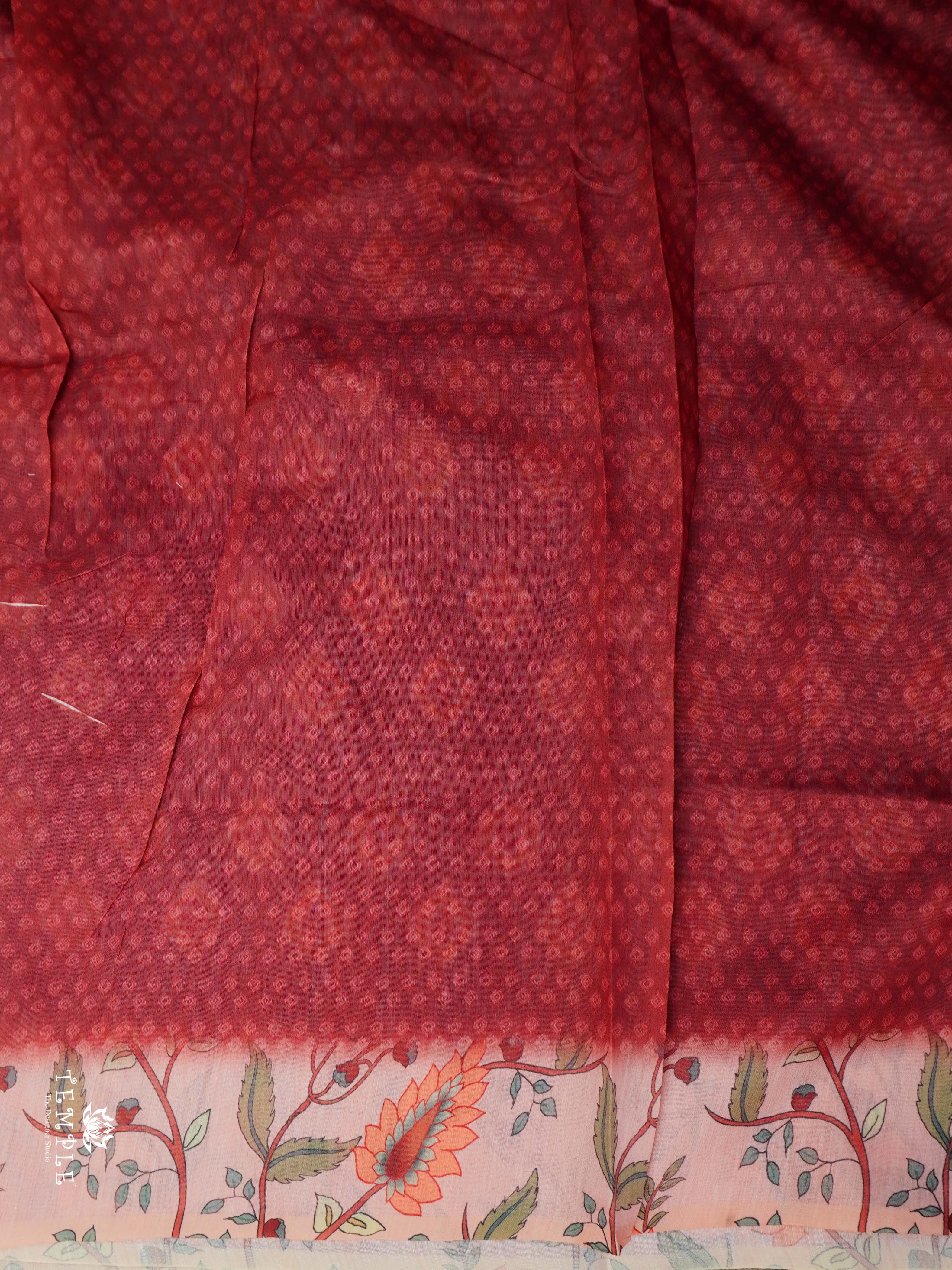 Varnika Printed Chanderi Cotton Saree | TTDS2098