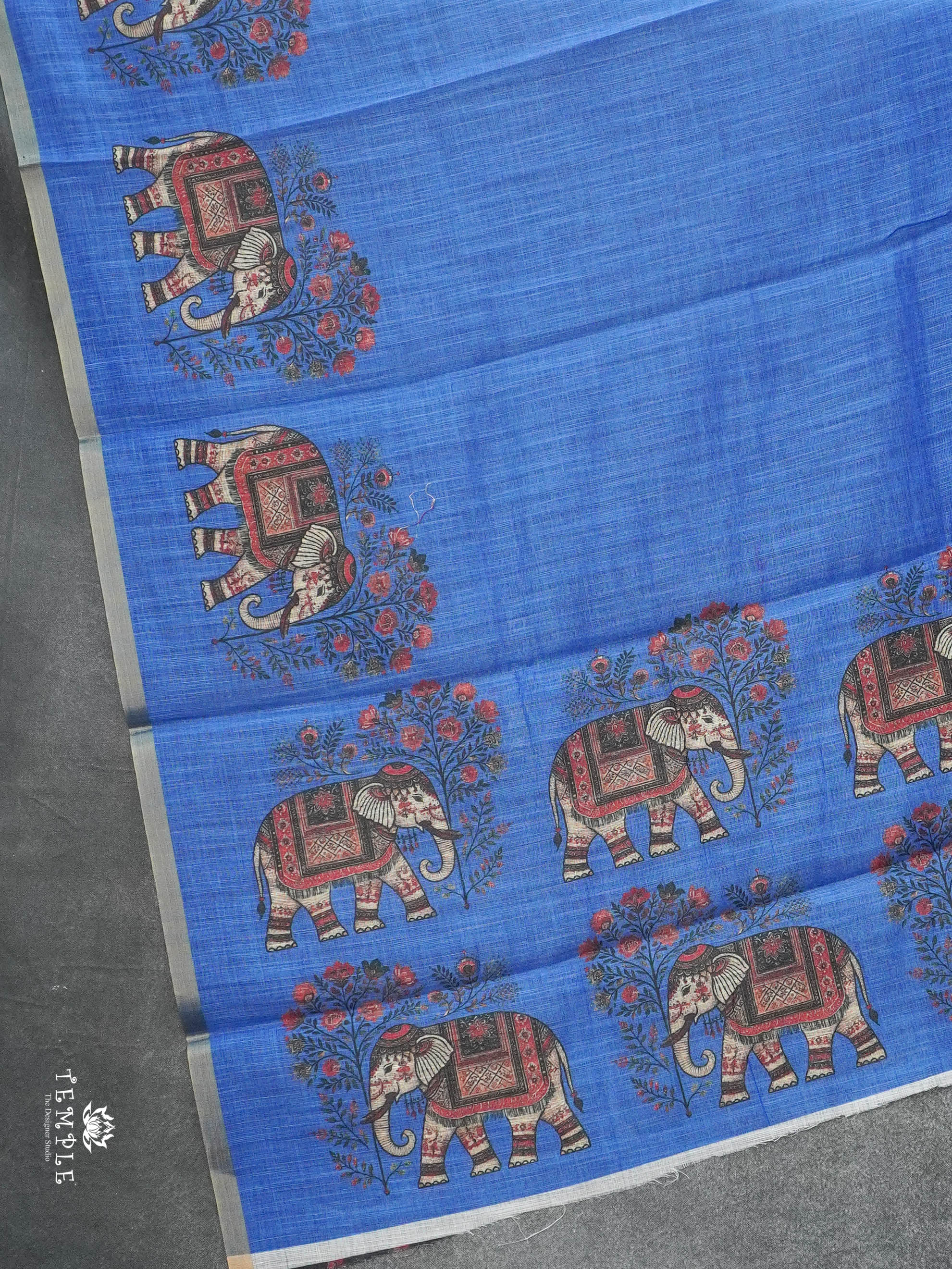 Linen Cotton Saree | TTDS3036