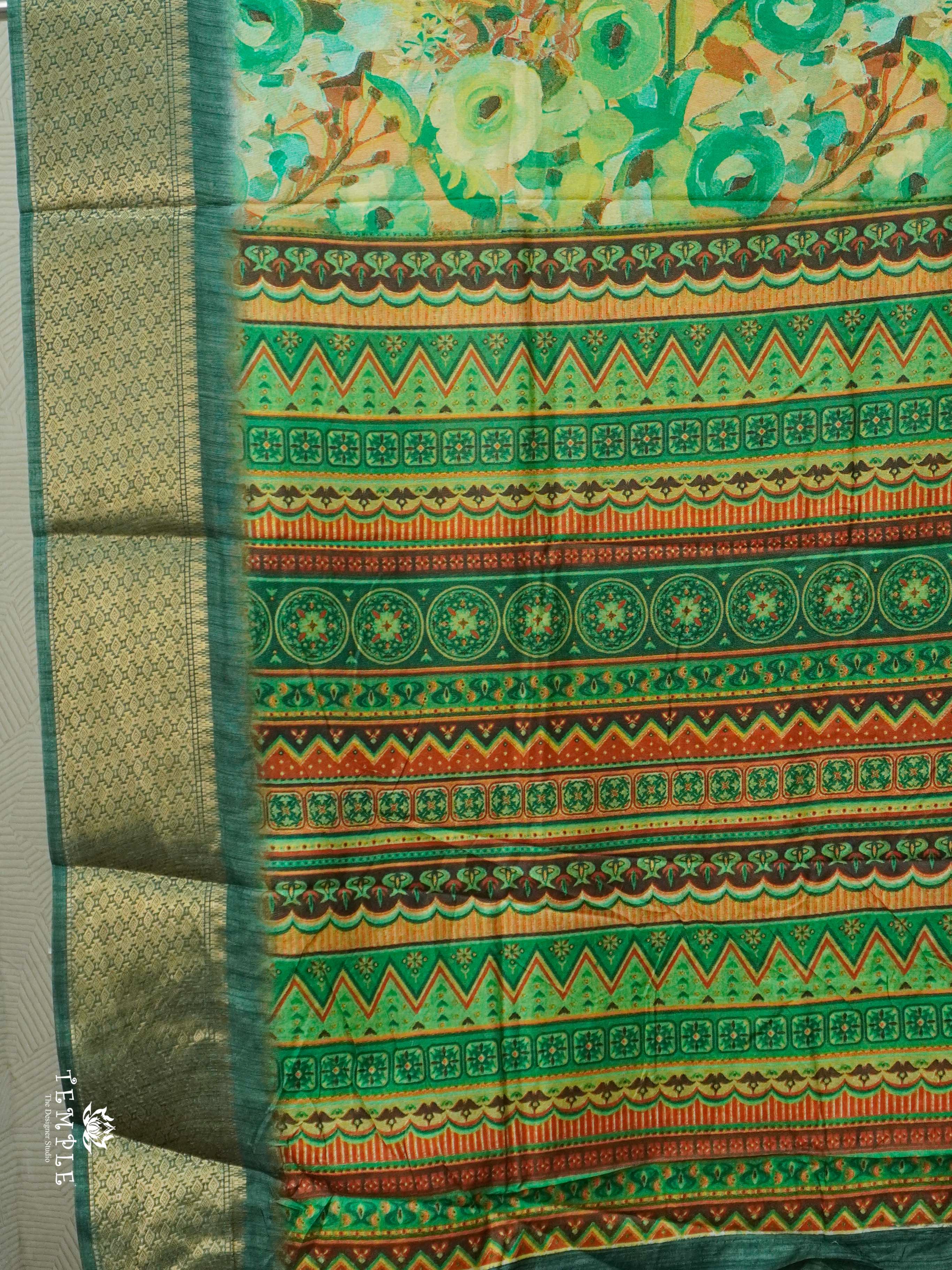 Floral Pattern Dola Silk Saree | TTDS2565
