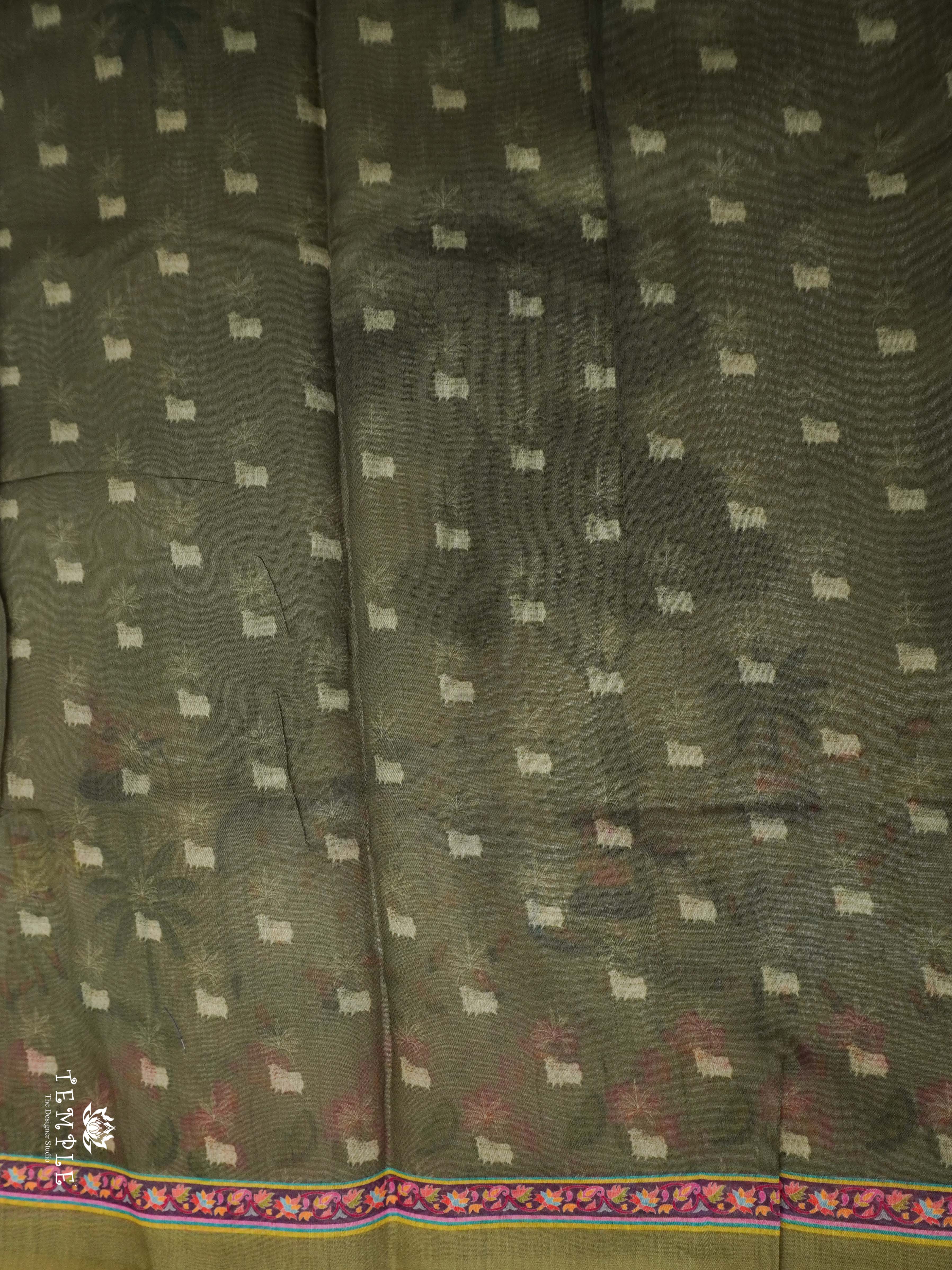 Varnika Printed Chanderi Cotton Saree | TTDS2098