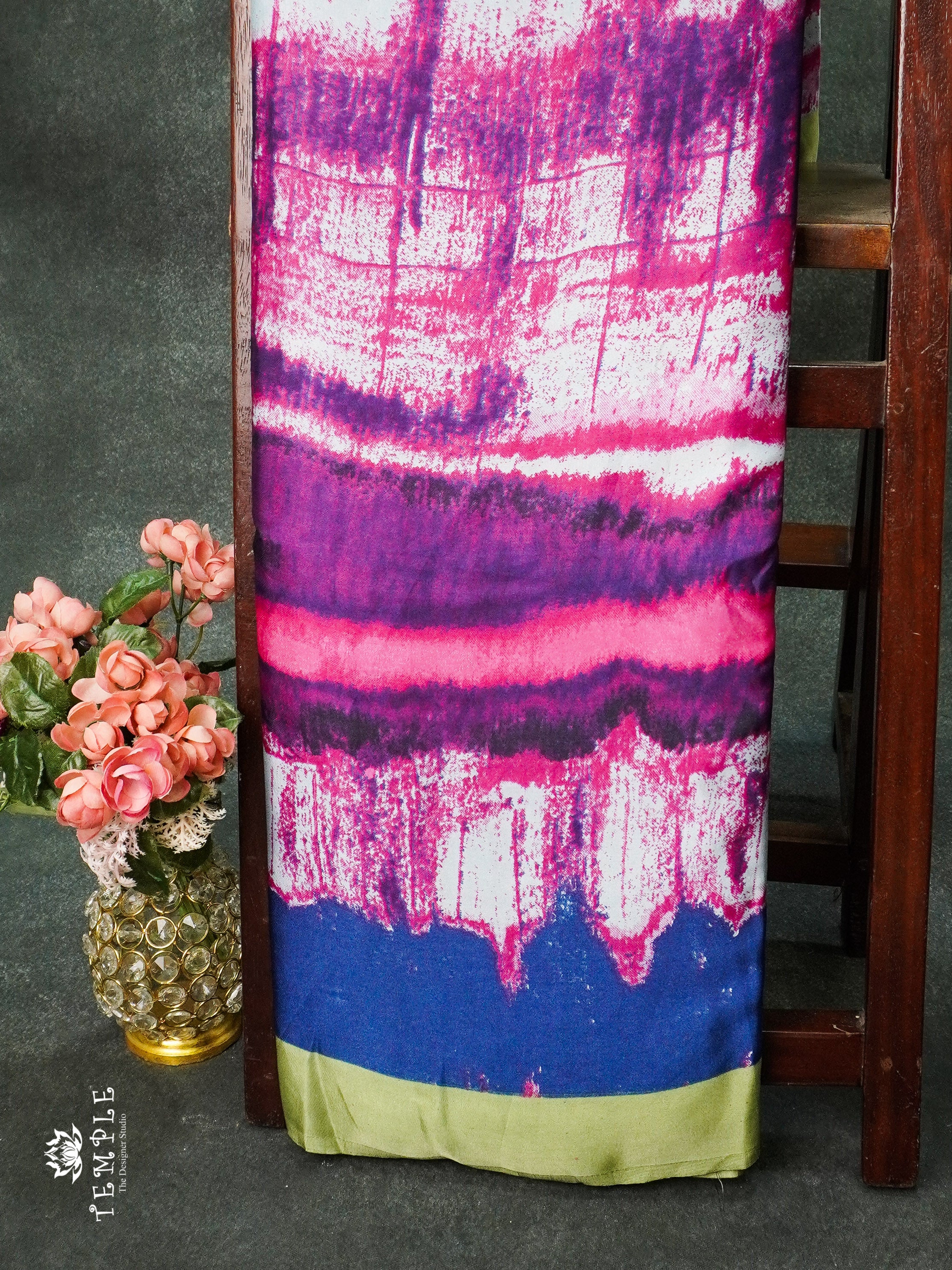 Crepe Saree With Digital Prints | TTDS1179 | Sparkling Deals