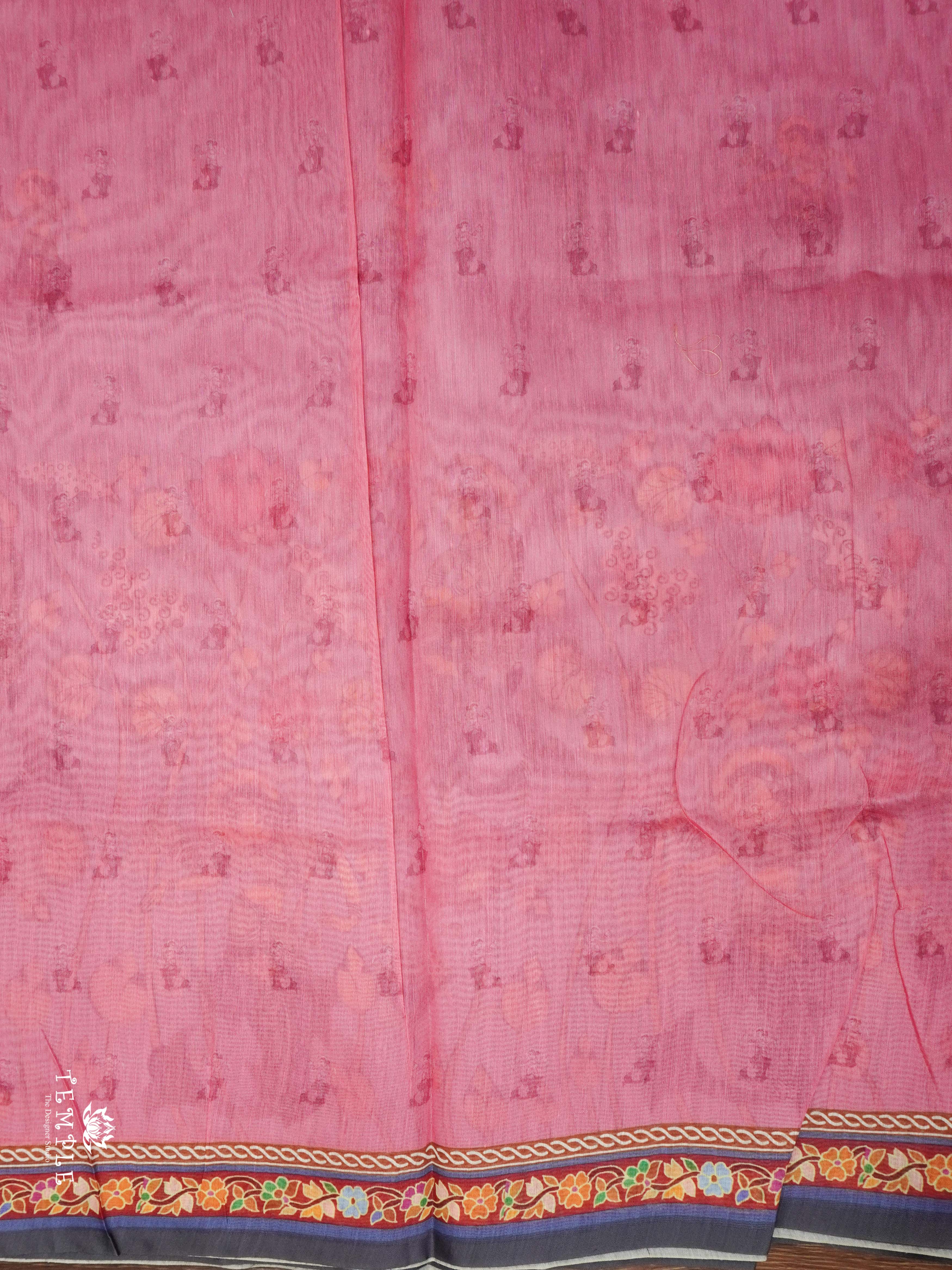 Varnika Printed Chanderi Cotton Saree | TTDS2098