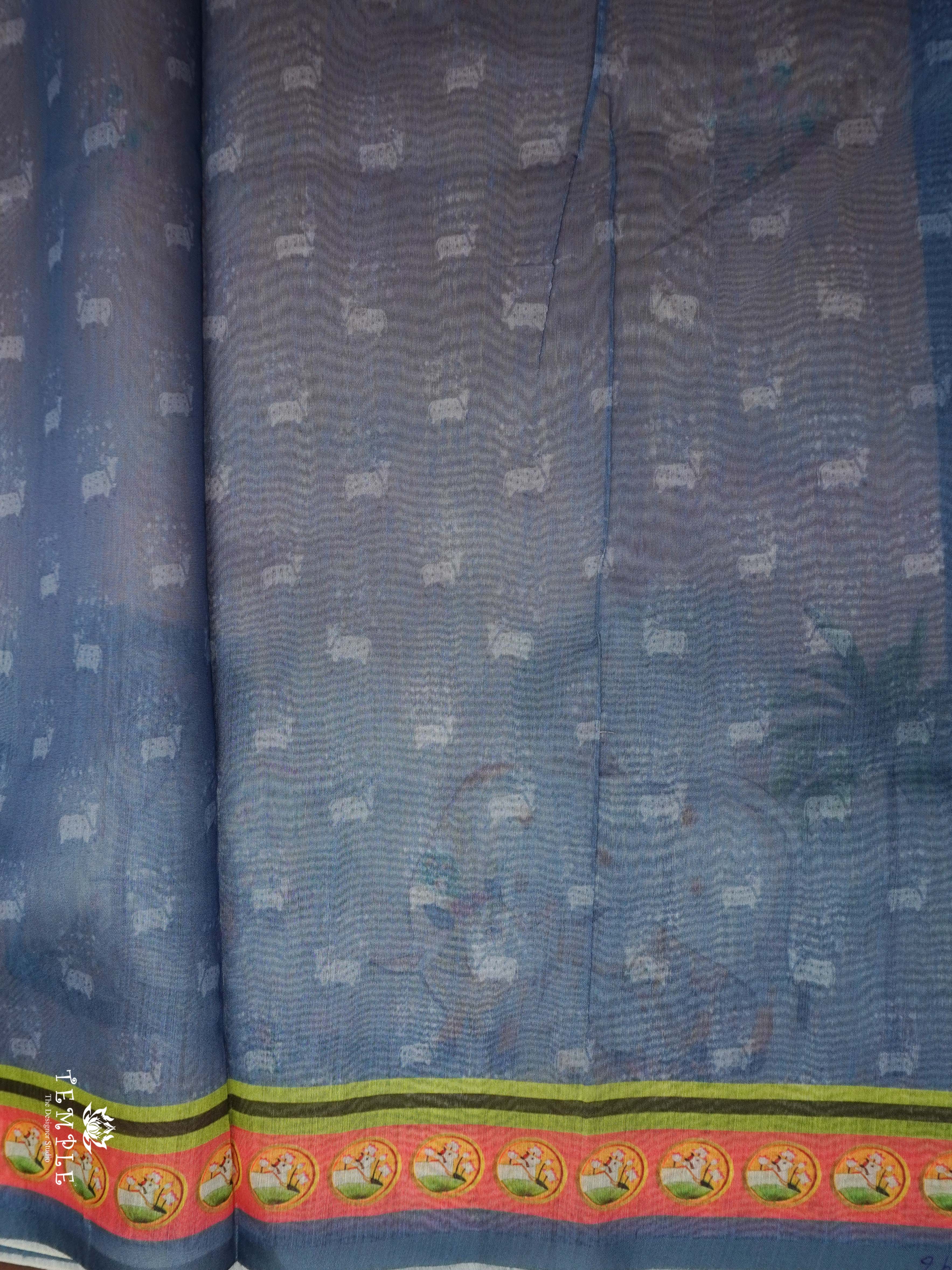 Varnika Printed Chanderi Cotton Saree | TTDS2098