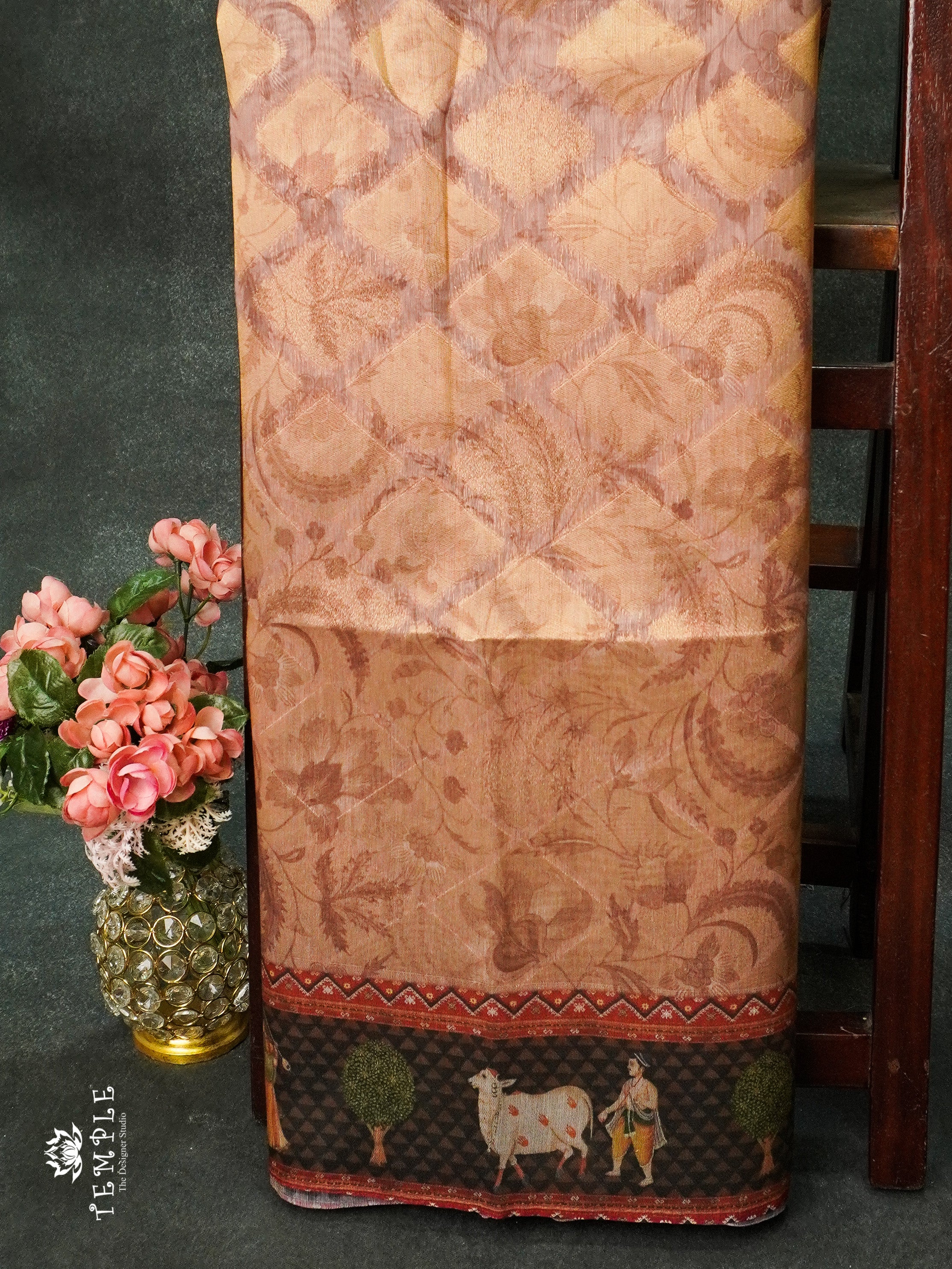 Tissue Silk Saree With Digital Print | TTDS1186