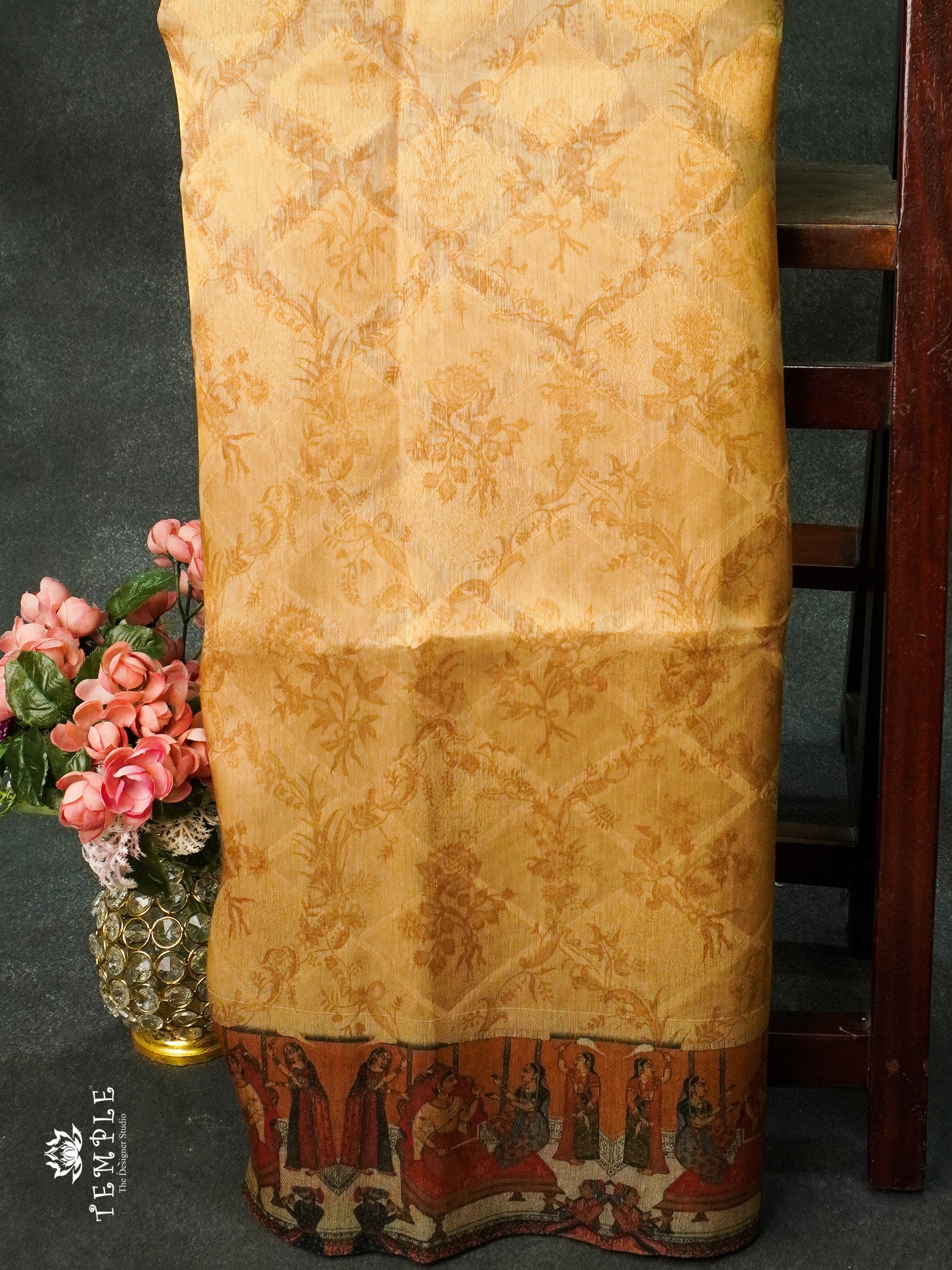 Tissue Silk Saree With Digital Print | TTDS1186