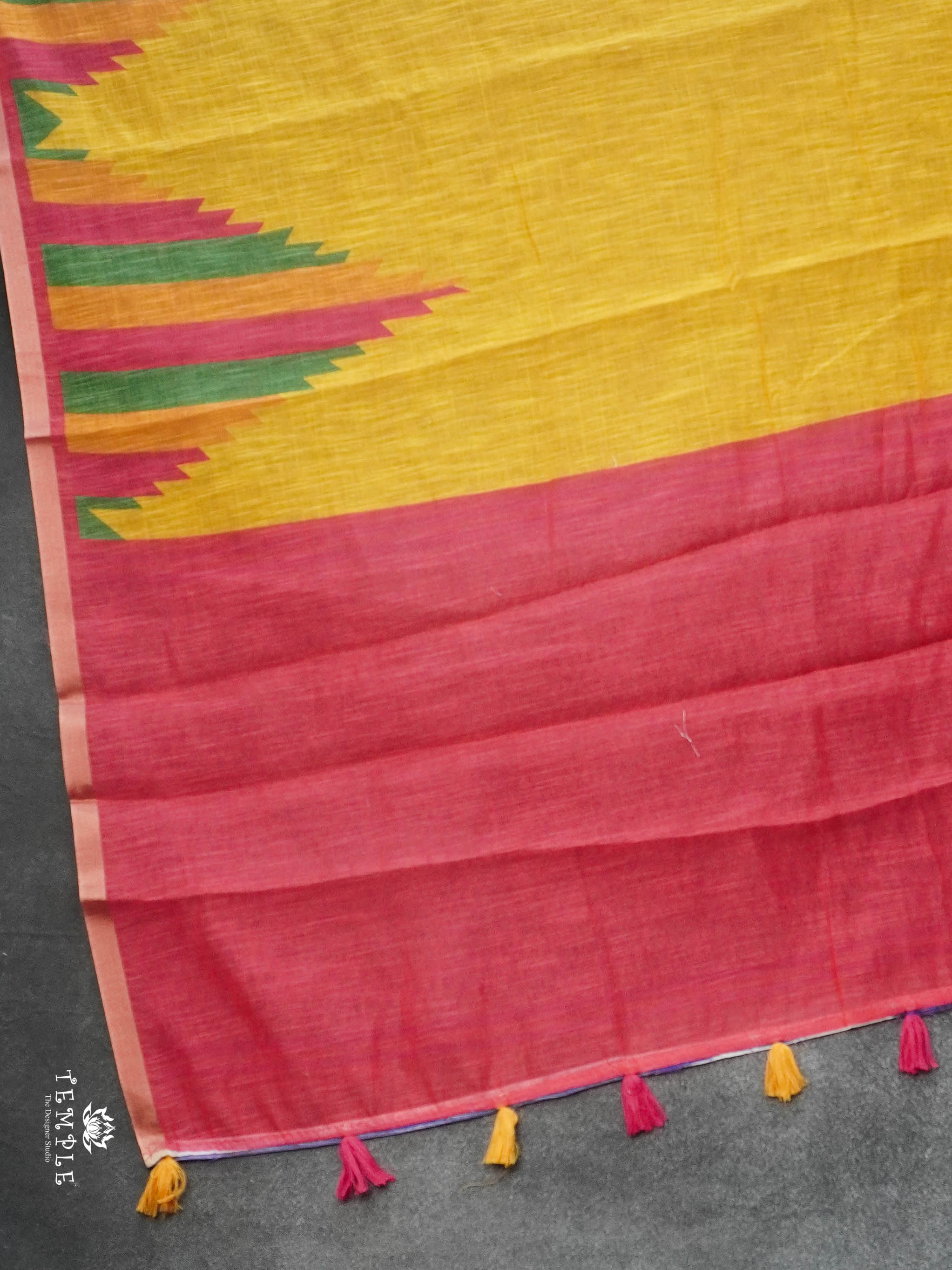 Linen Cotton Saree | TTDS3046