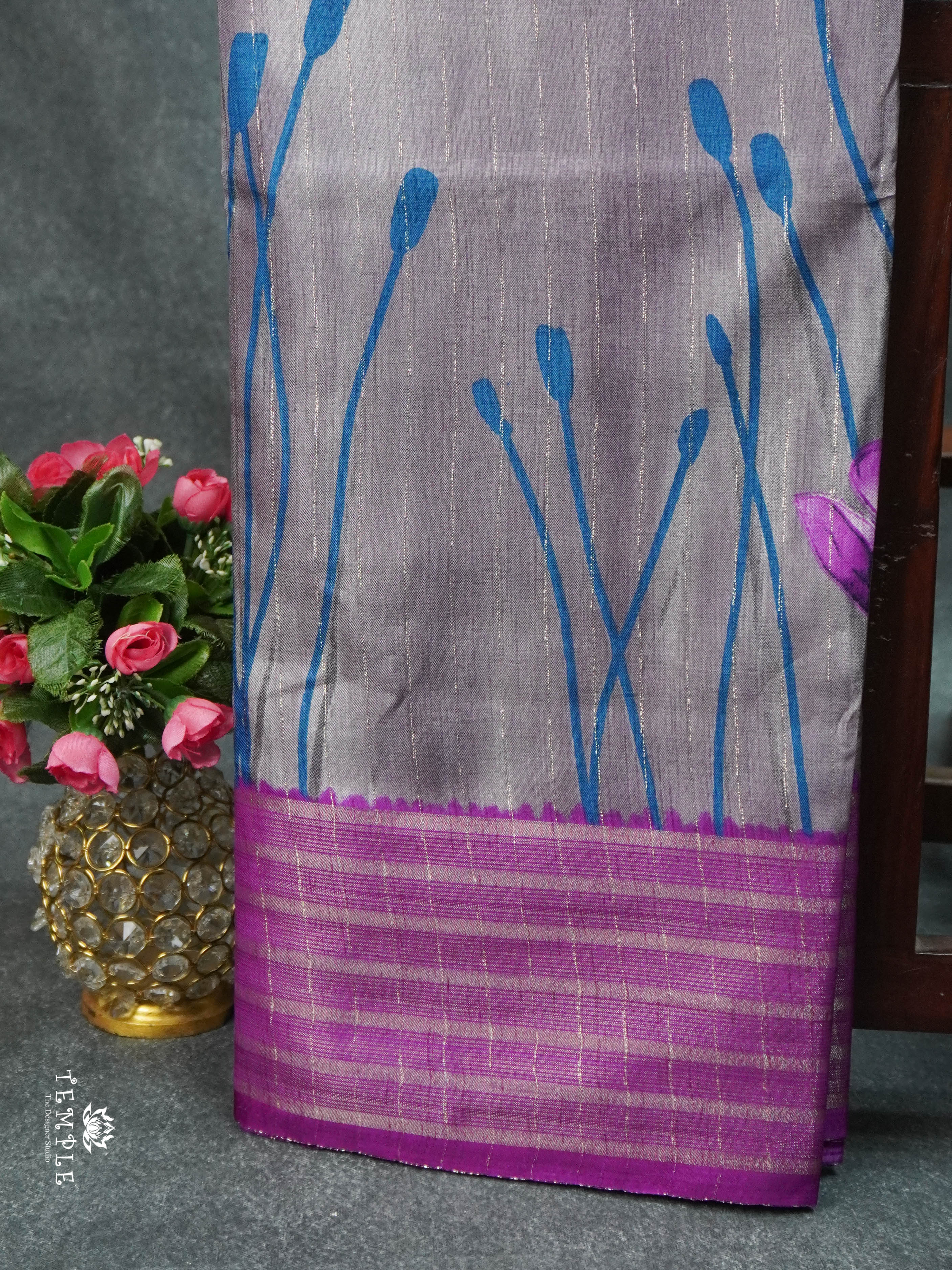 Binny Silk Saree With Zari Stripes | TTDS1599 | Pongal Fest