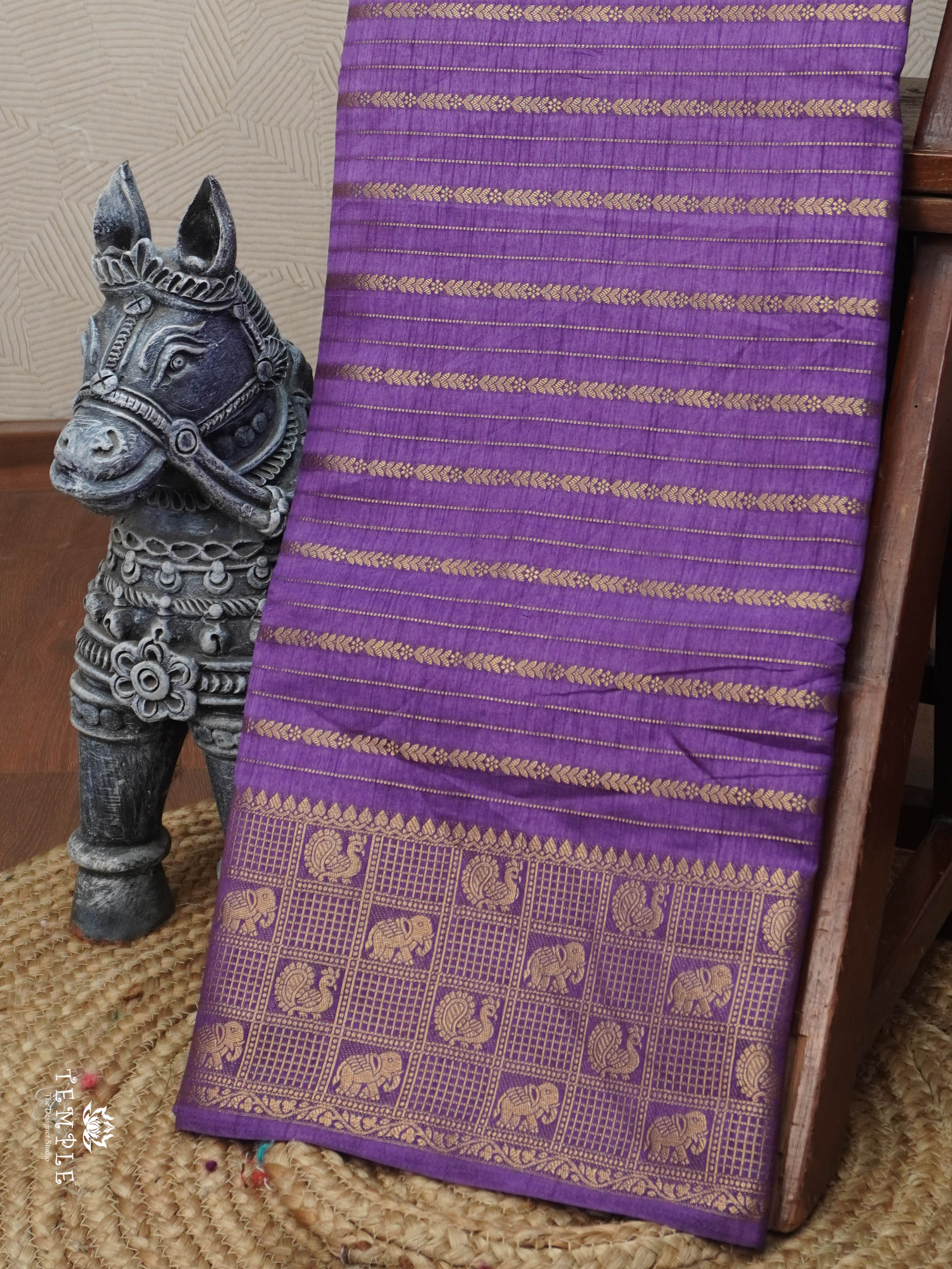 Semi Tussar Silk Saree | TTDS3042