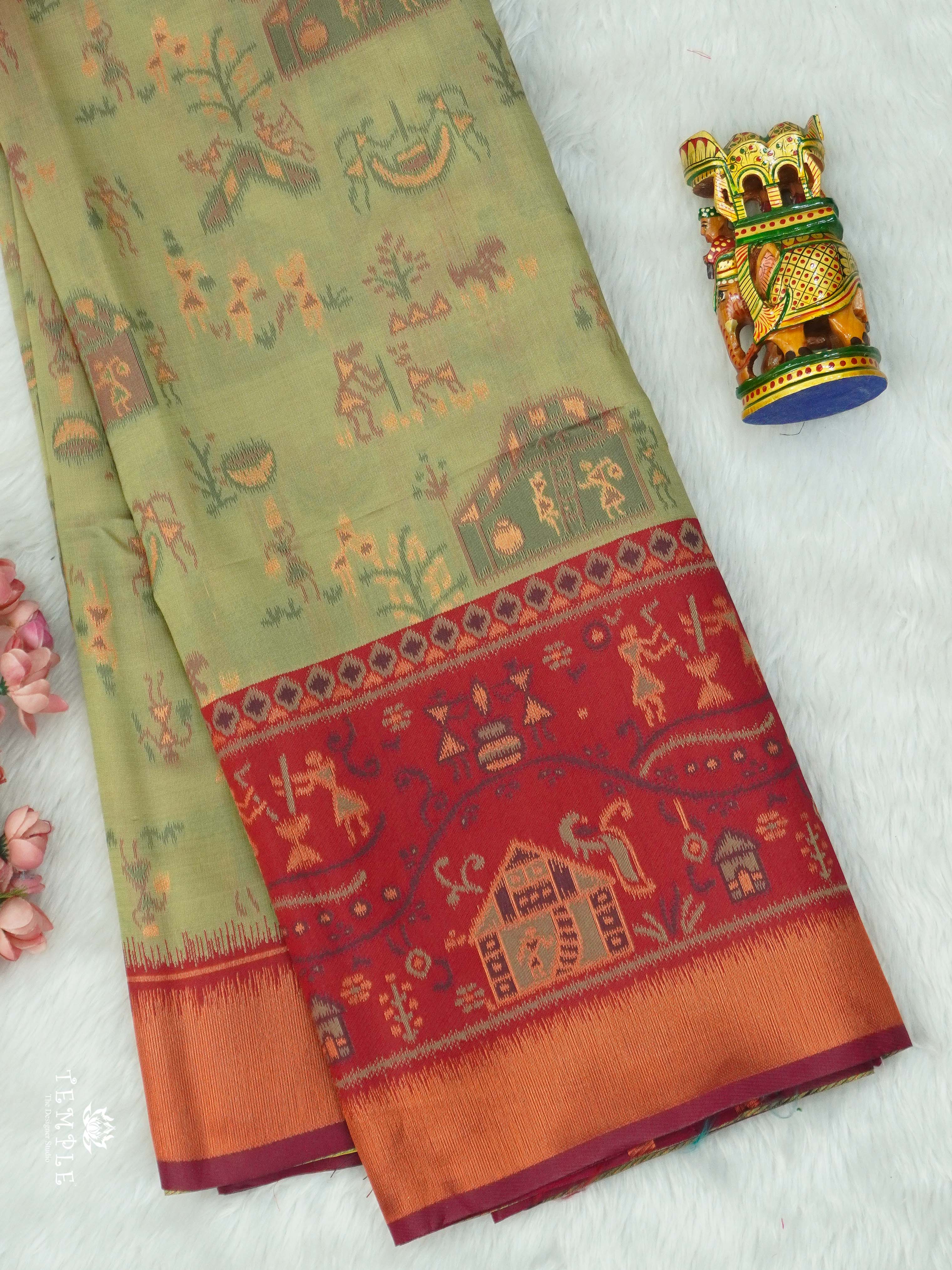 Warli Printed Art Silk Sarees | TTDS2574 Design 5