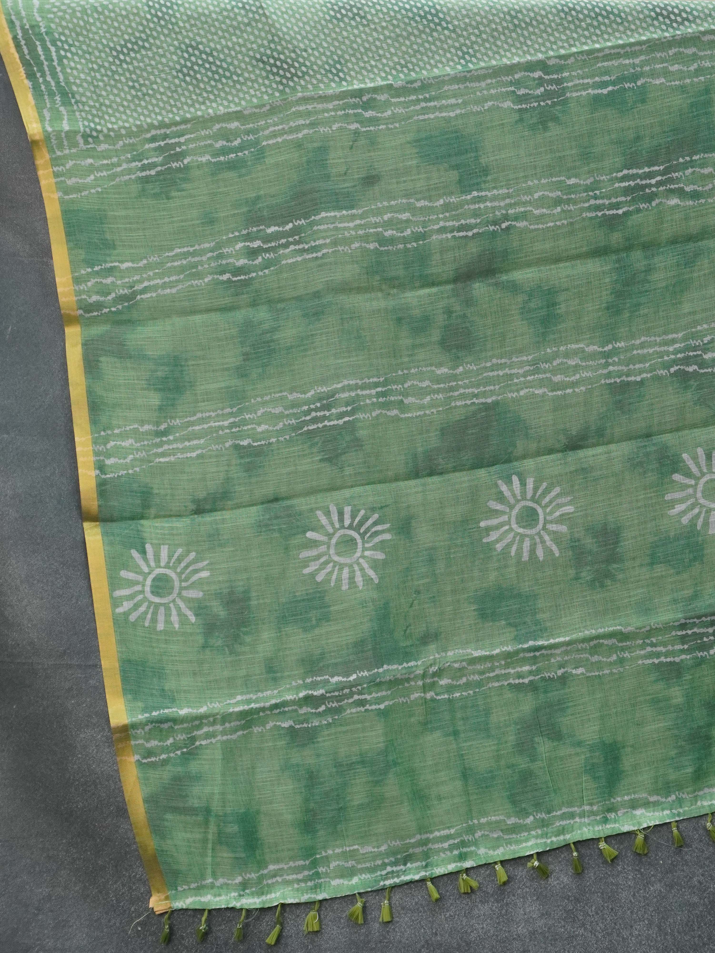 Linen Cotton Saree | TTDS3490