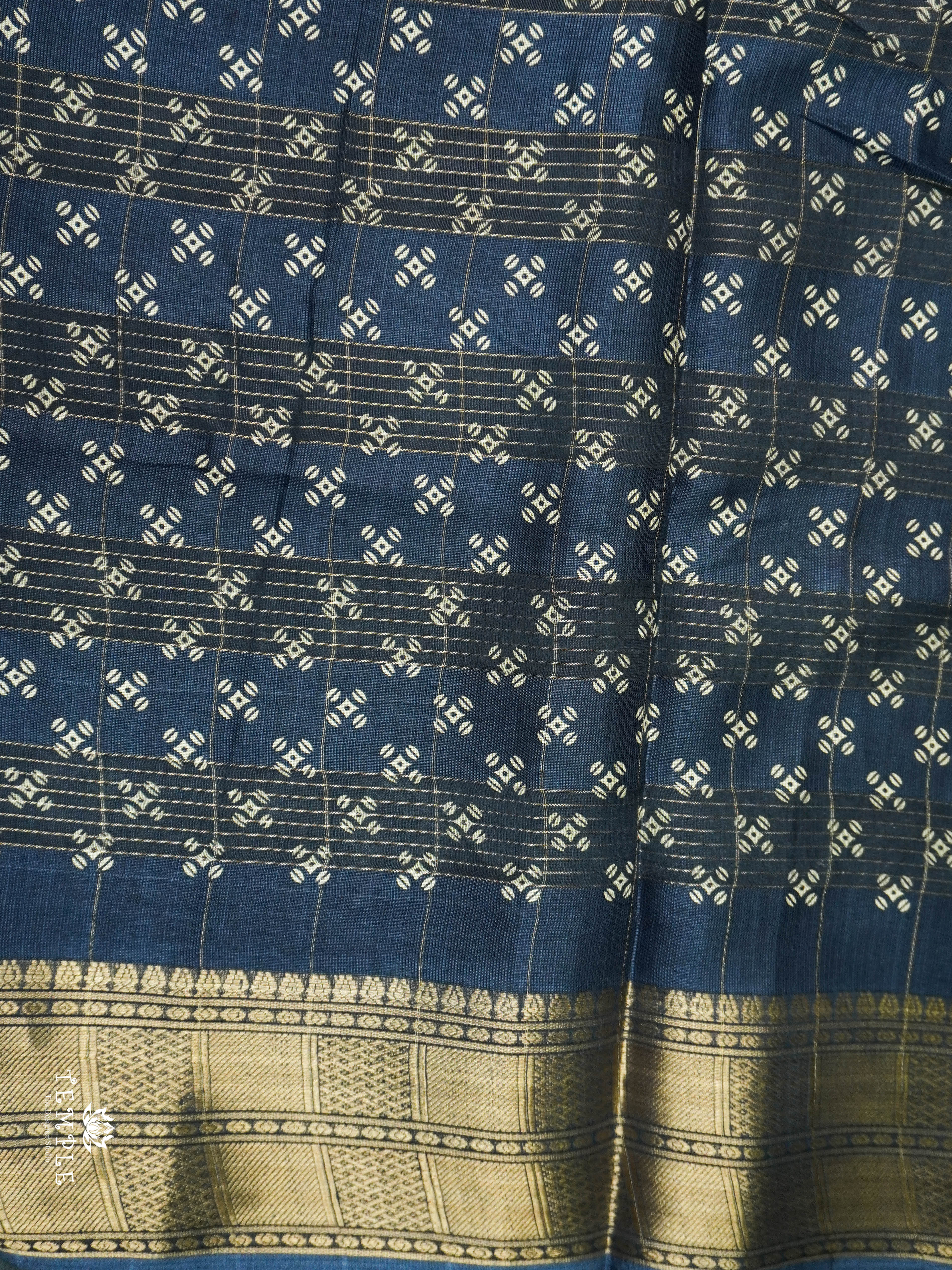 Fancy Cotton Saree With Leaf Prints | TTDS1597 | Pongal Fest