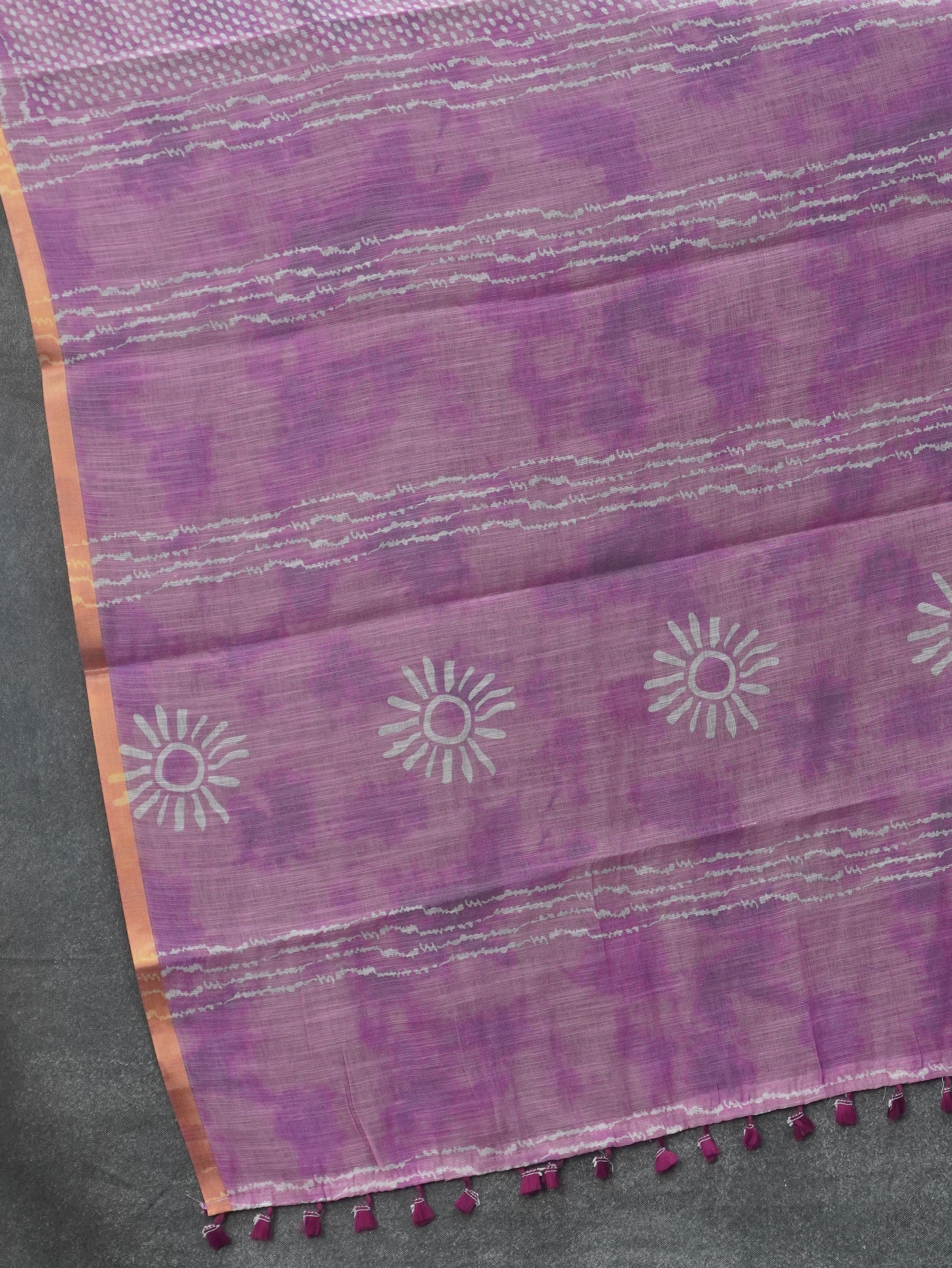 Linen Cotton Saree | TTDS3490