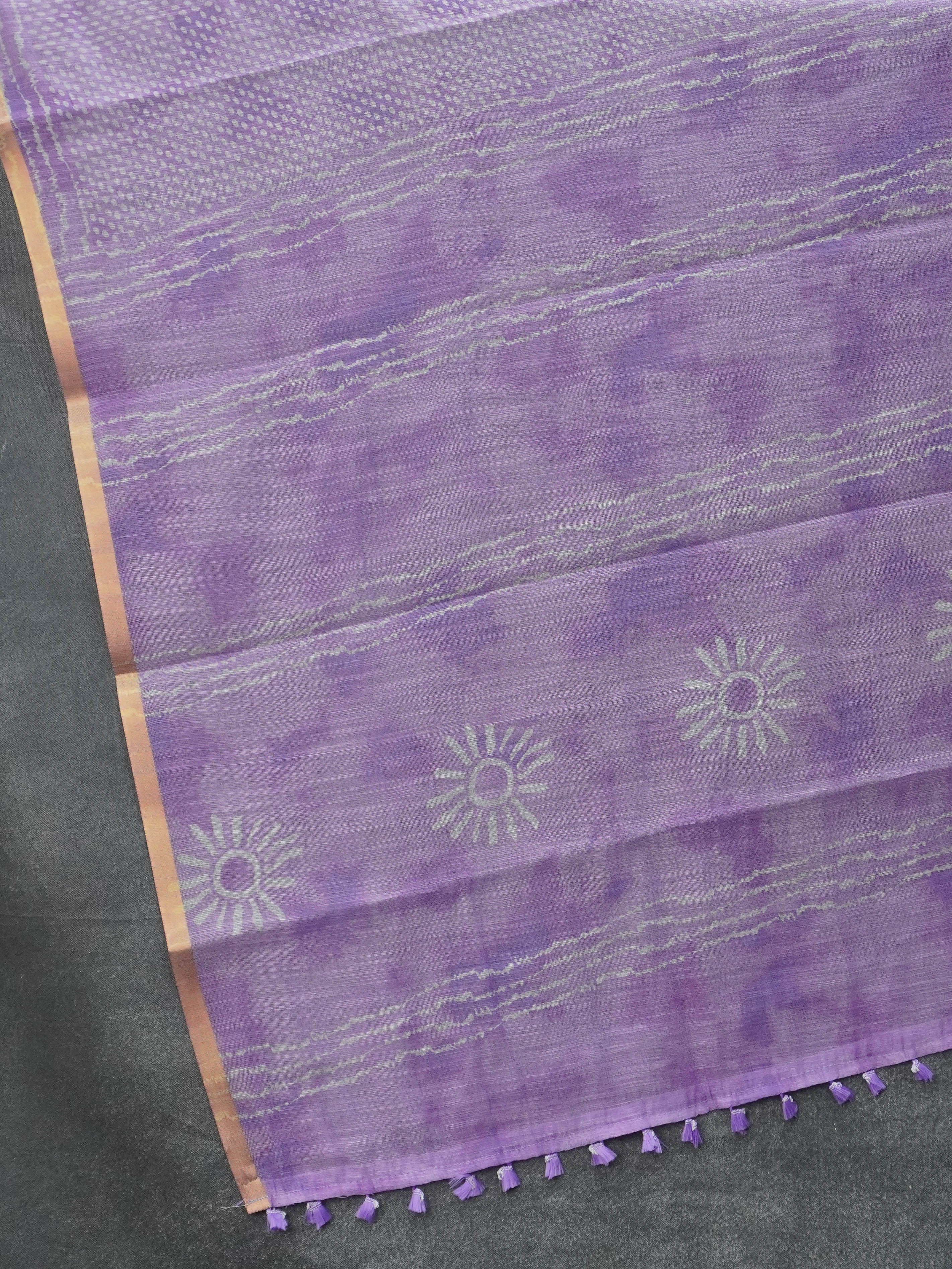 Linen Cotton Saree | TTDS3490