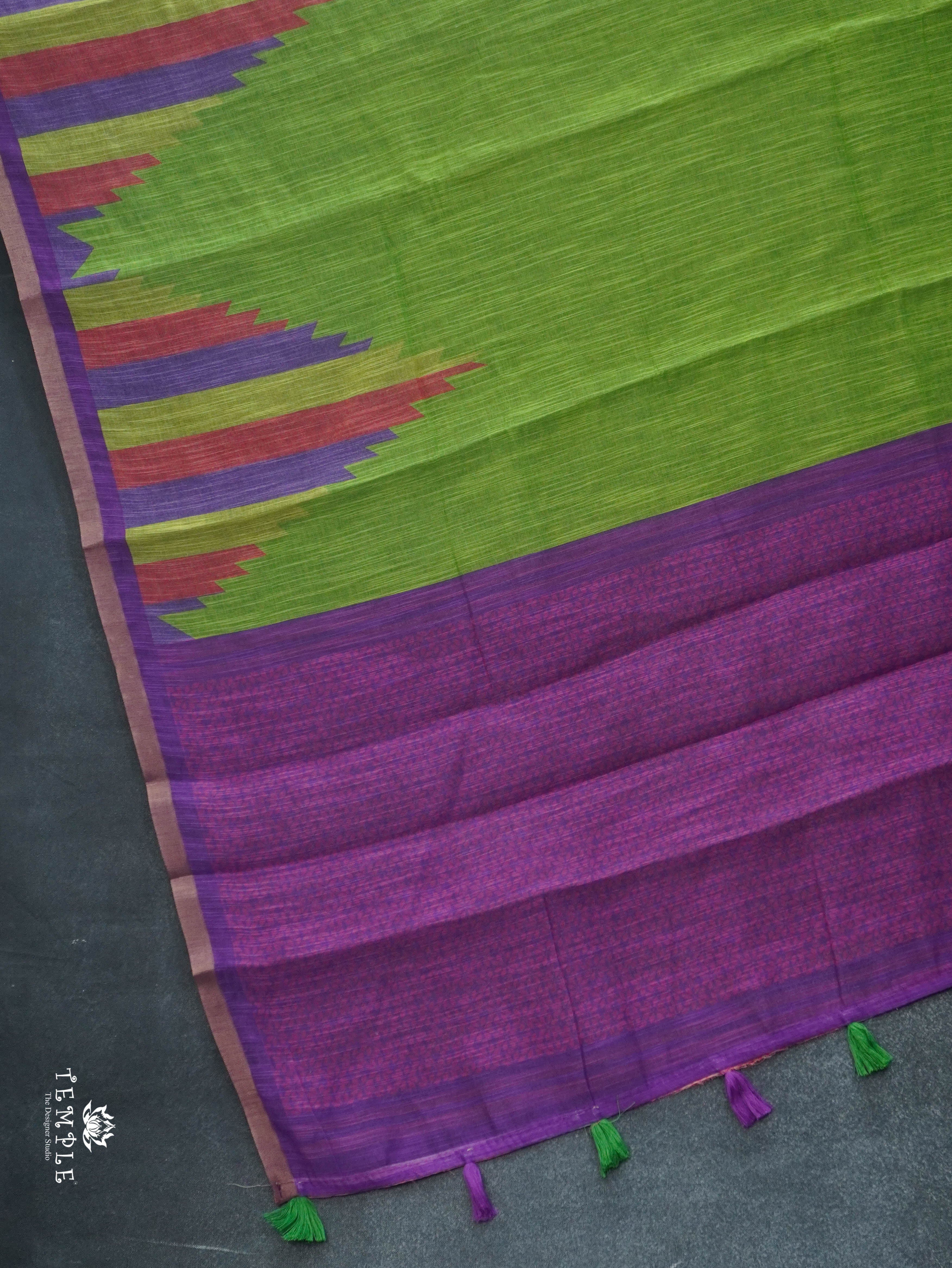 Linen Cotton Saree | TTDS3046