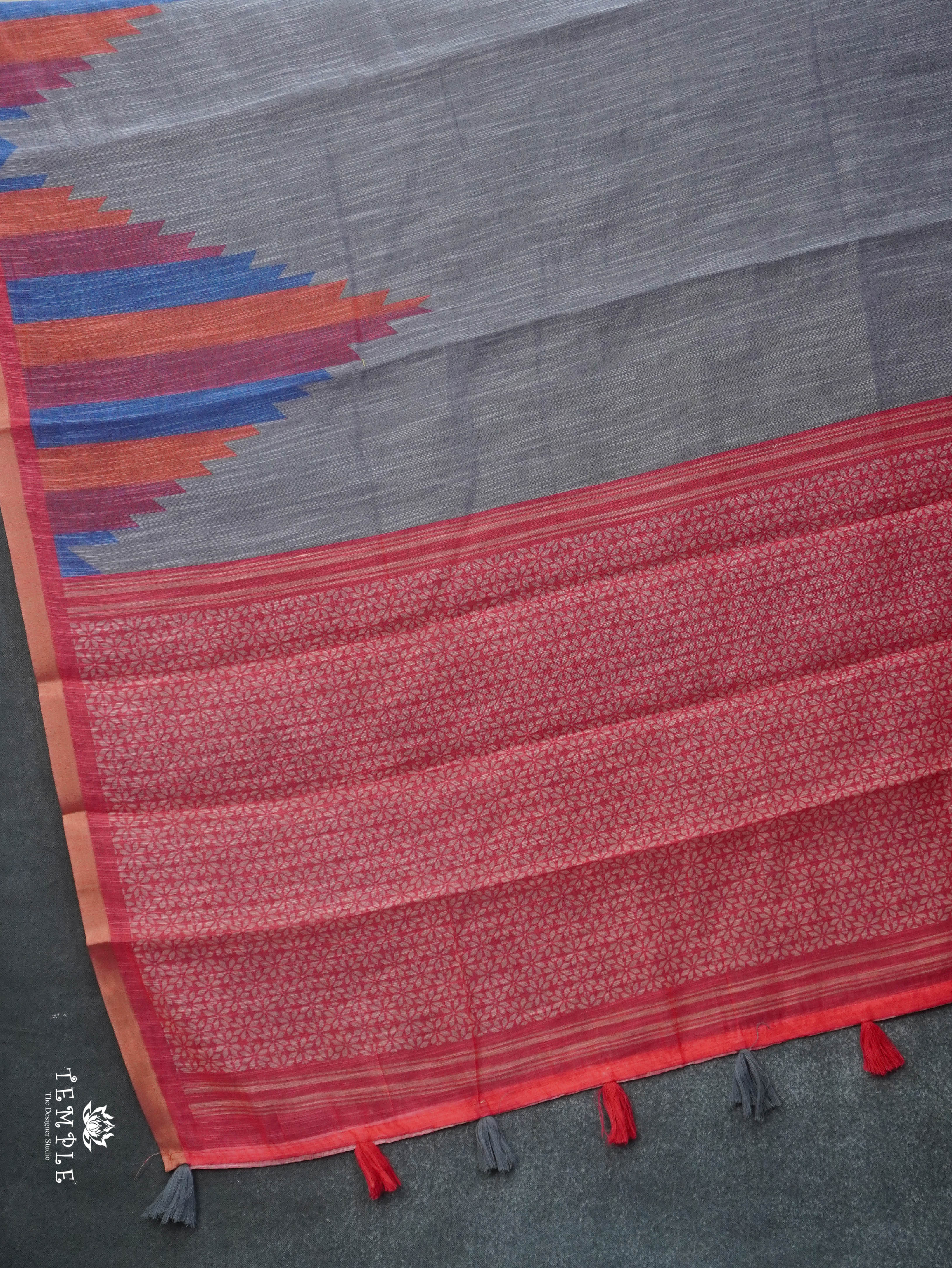 Linen Cotton Saree | TTDS3046
