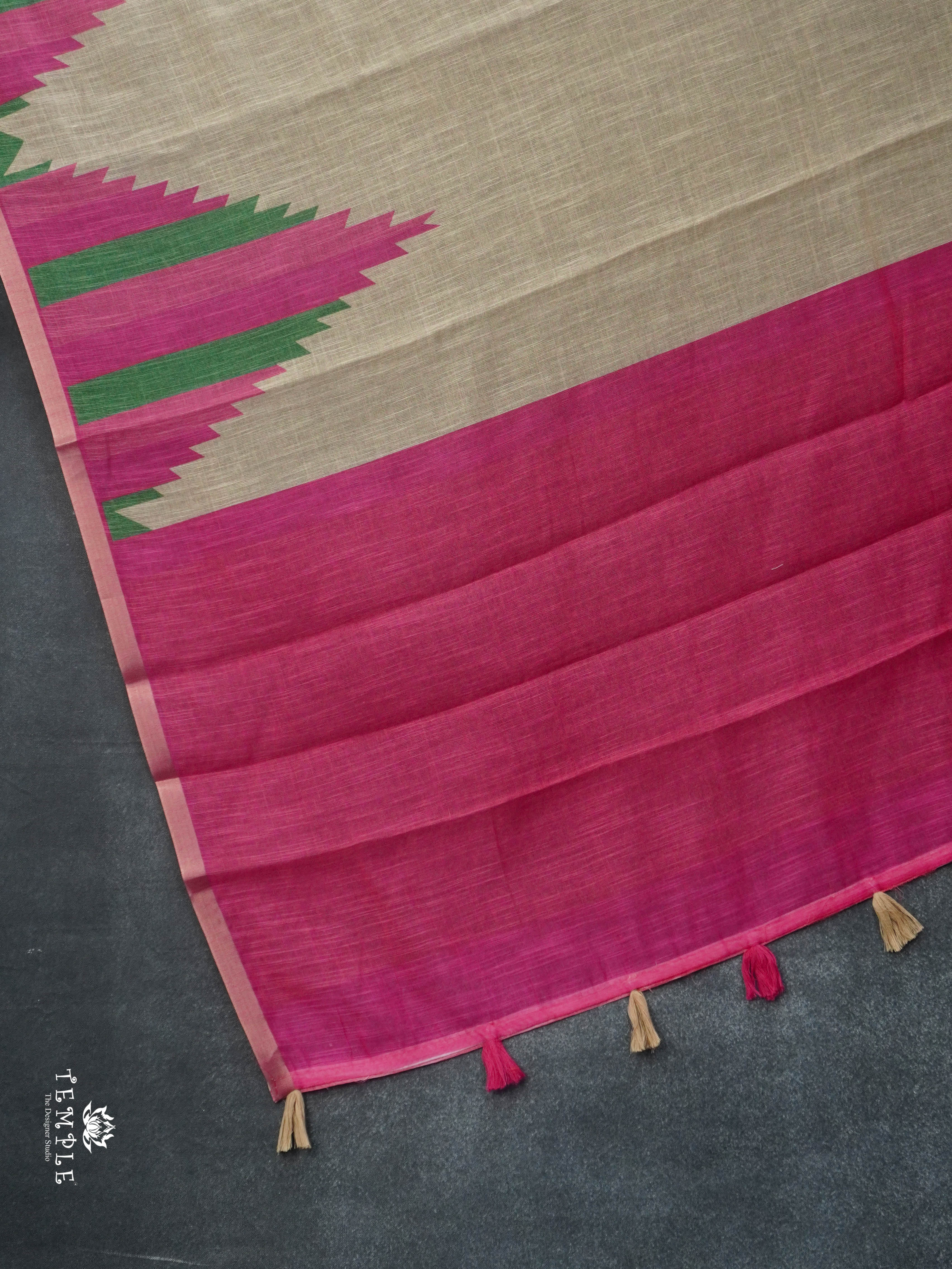 Linen Cotton Saree | TTDS3046