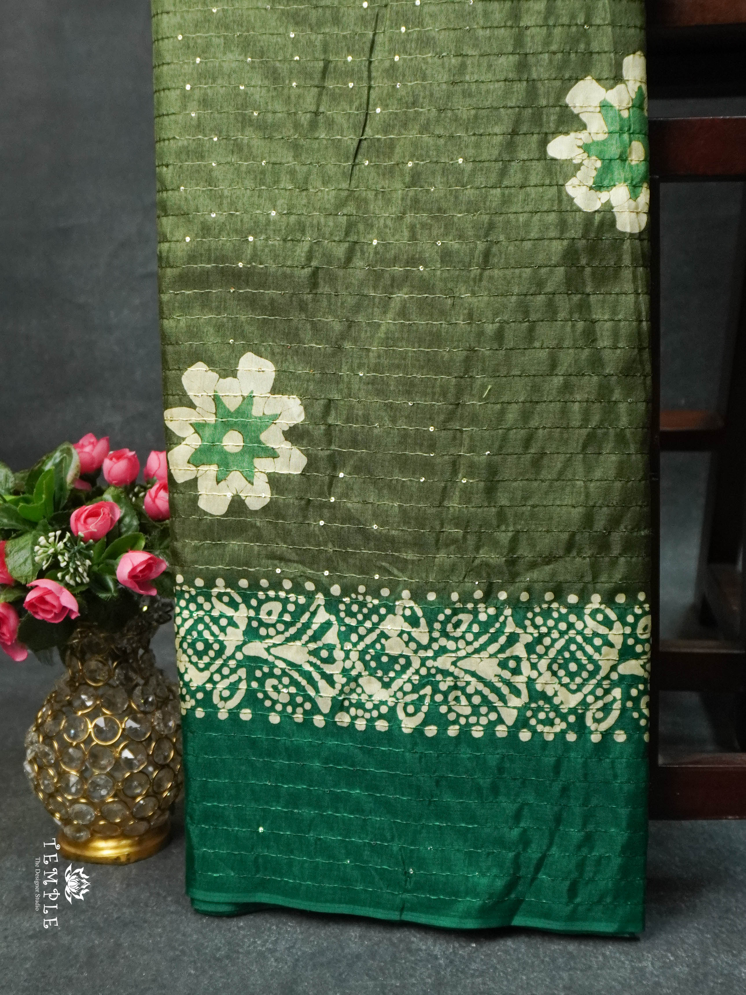 Batik Printed Saree | TTDS1595 | Pongal Fest