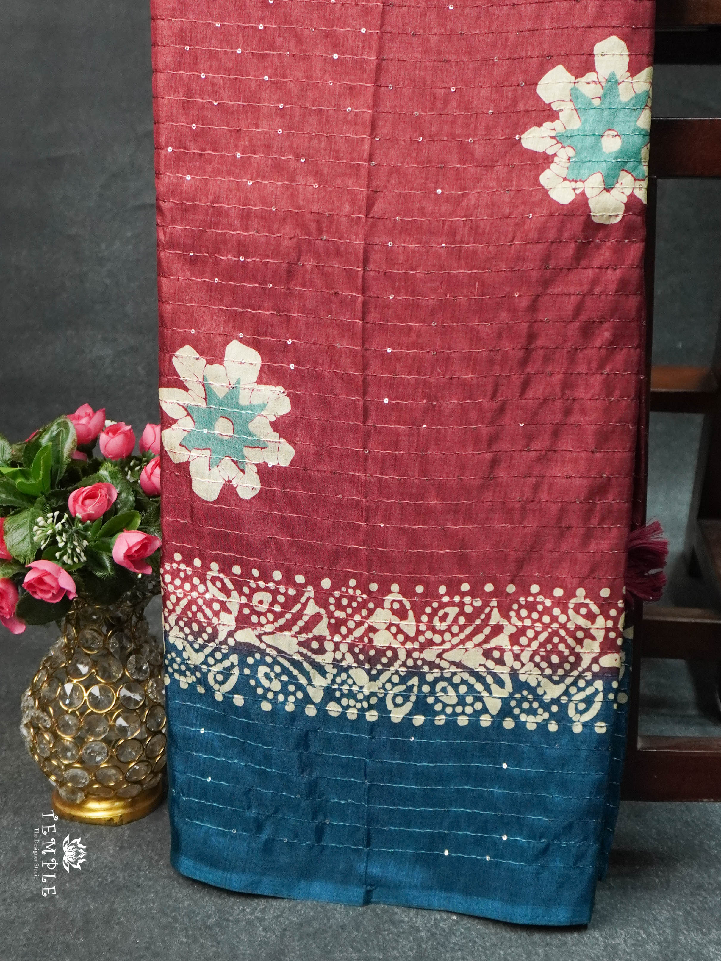 Batik Printed Saree | TTDS1595 | Pongal Fest