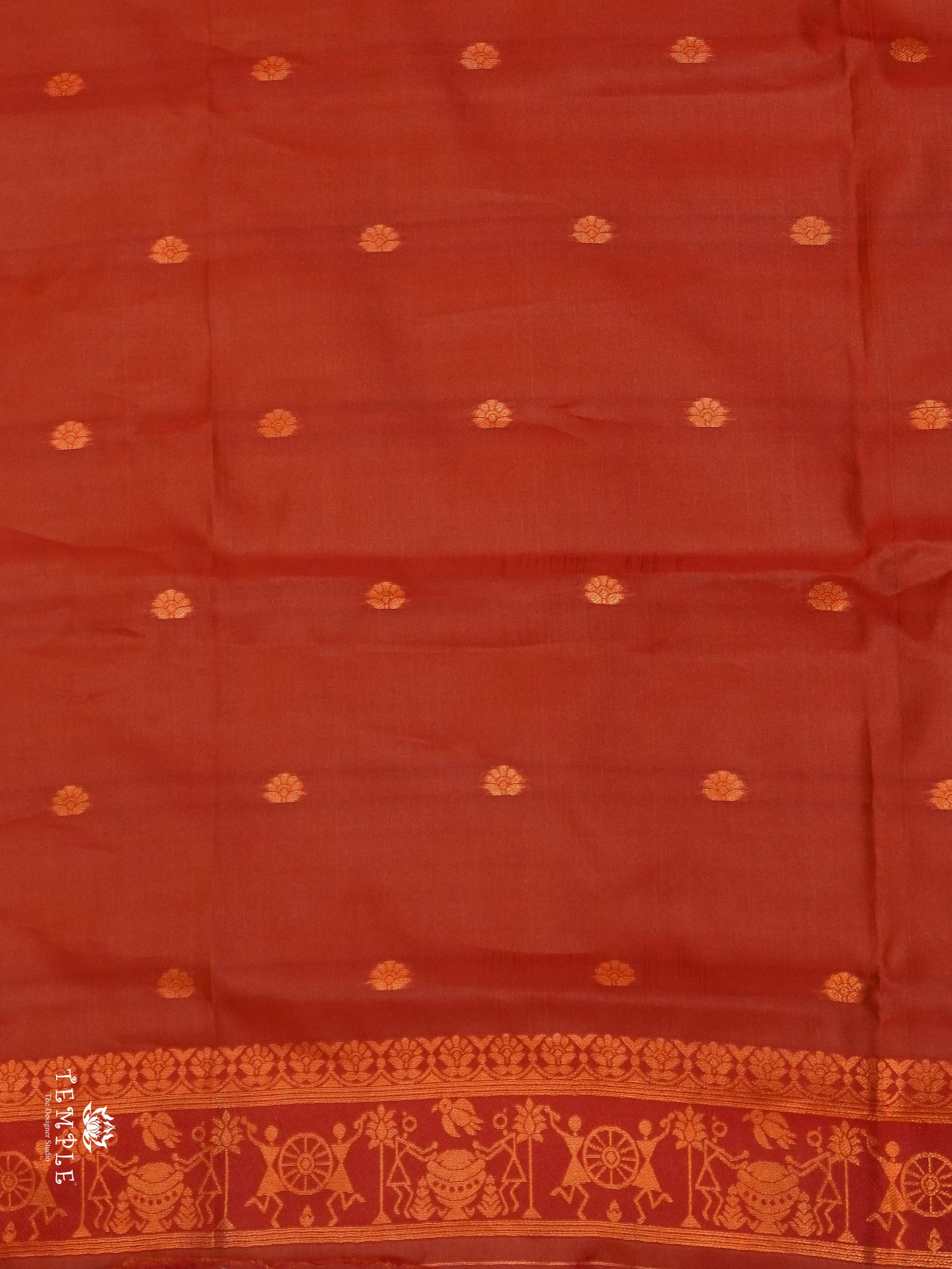 Warli Printed Art Silk Sarees | TTDS2582 | Design 6