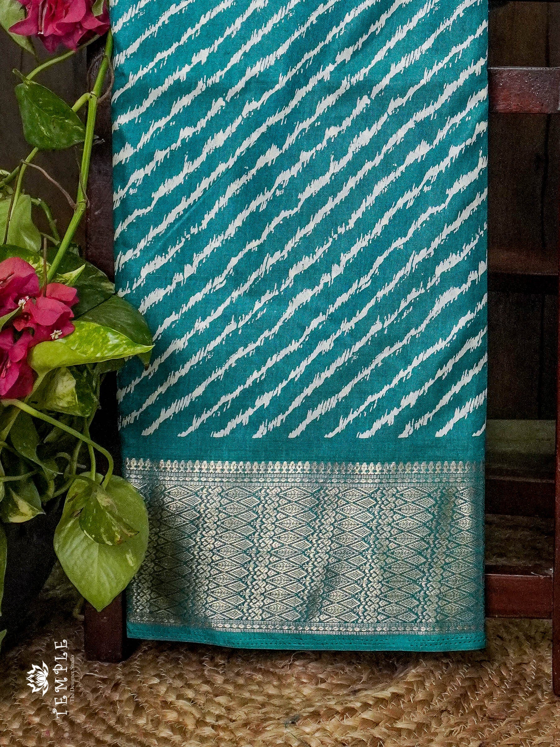 Binny silk saree ( Sky blue)  | TTDS851