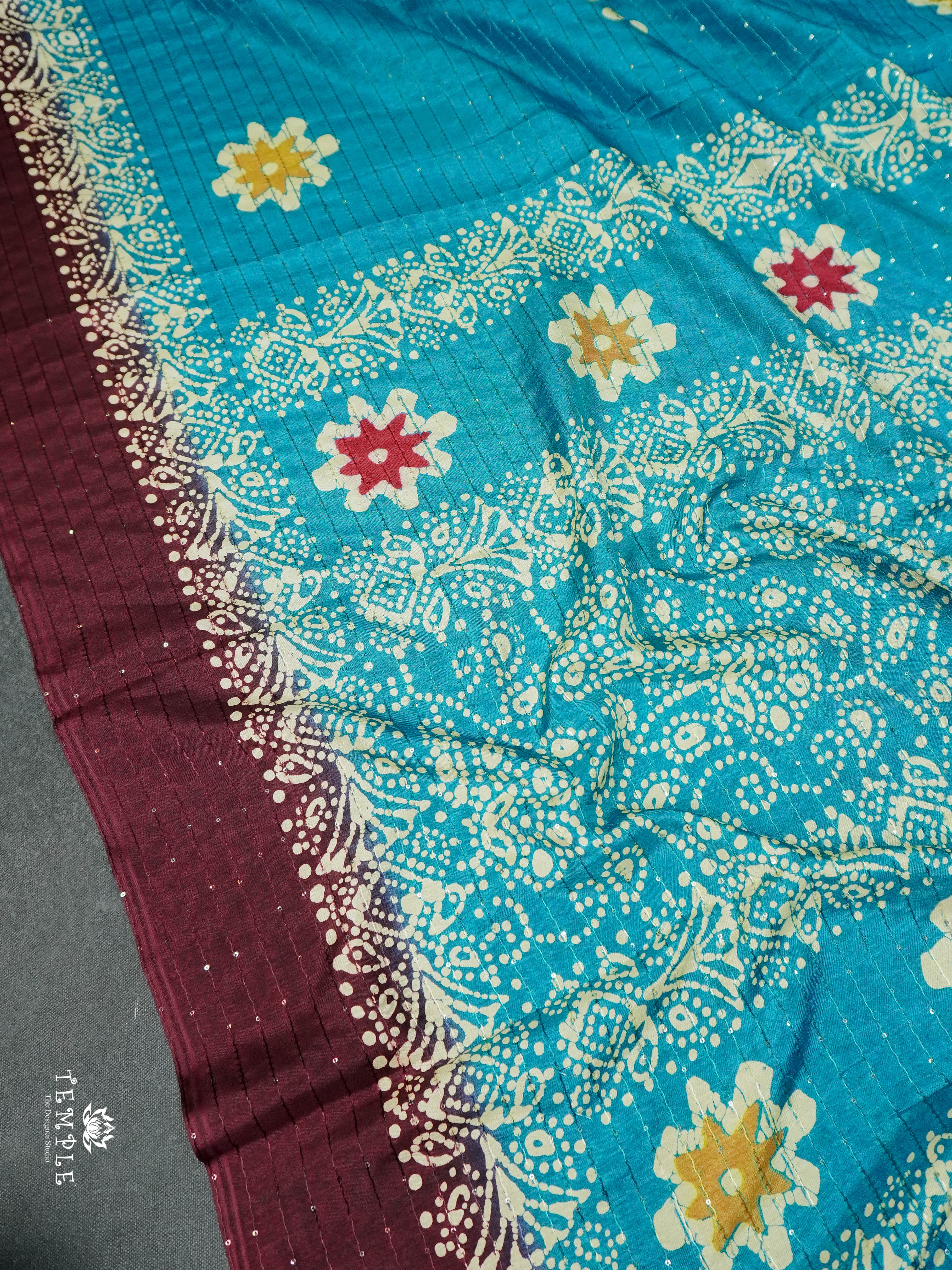 Batik Printed Saree | TTDS1595 | Pongal Fest