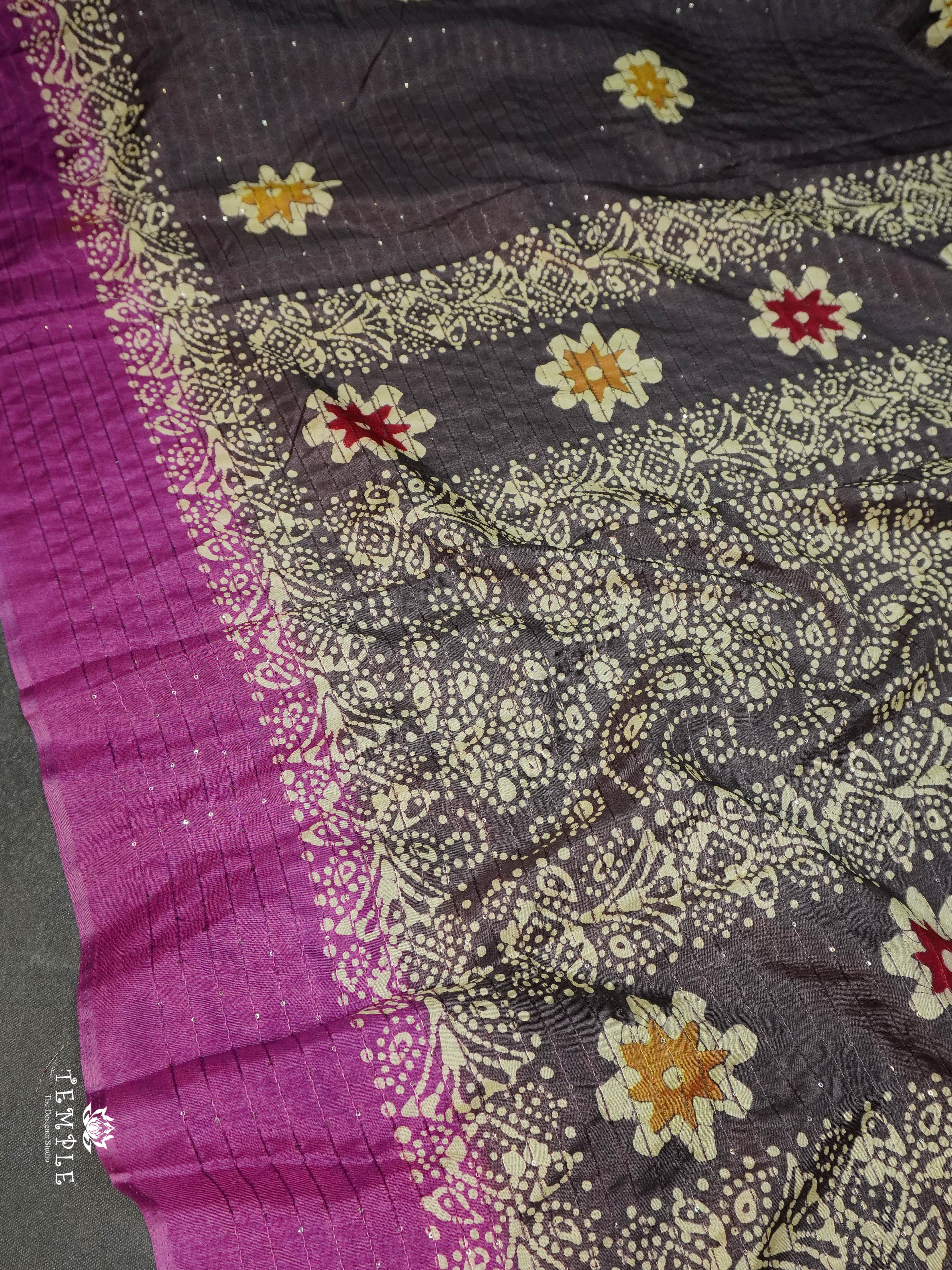 Batik Printed Saree | TTDS1595 | Pongal Fest