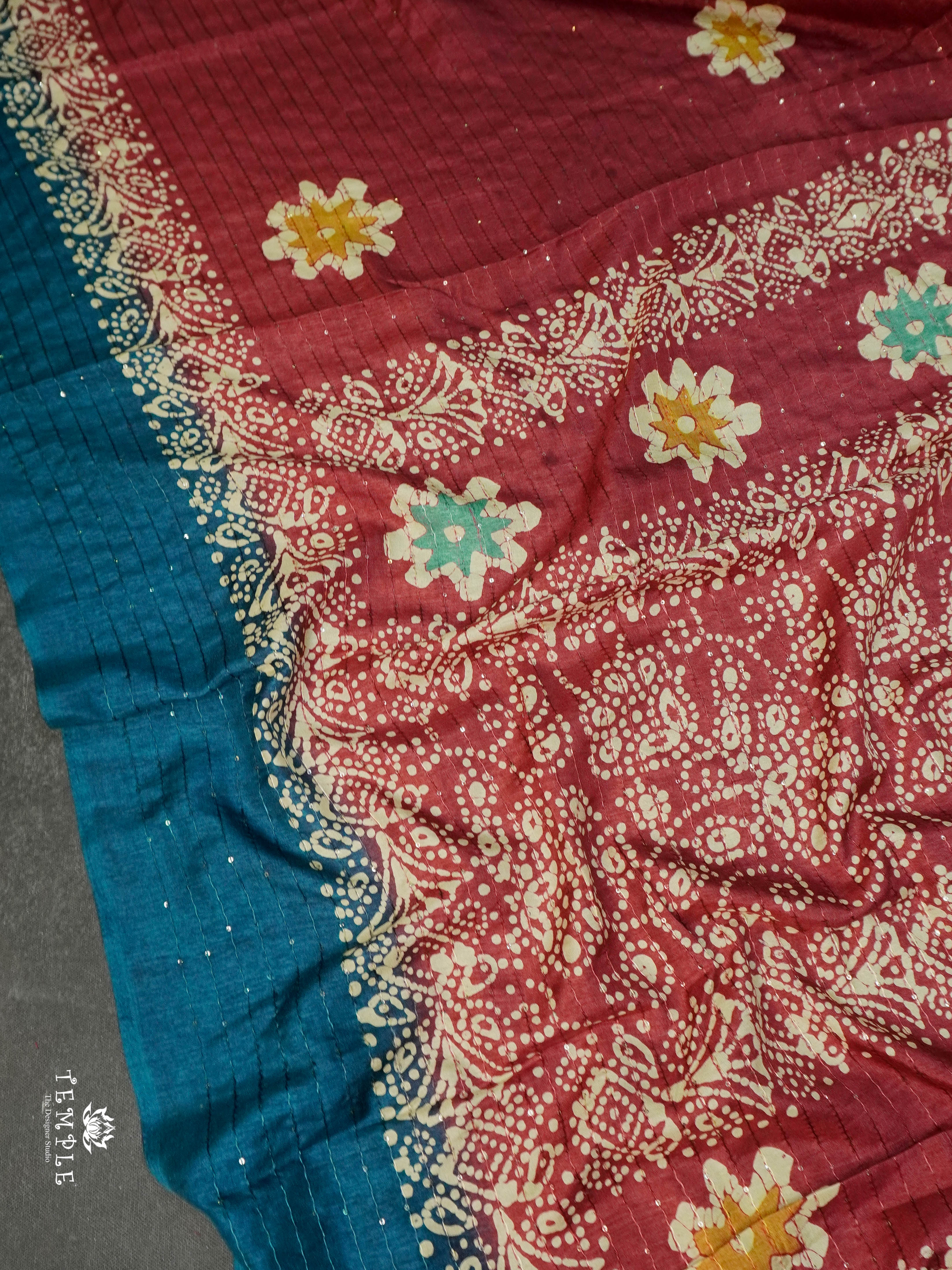 Batik Printed Saree | TTDS1595 | Pongal Fest